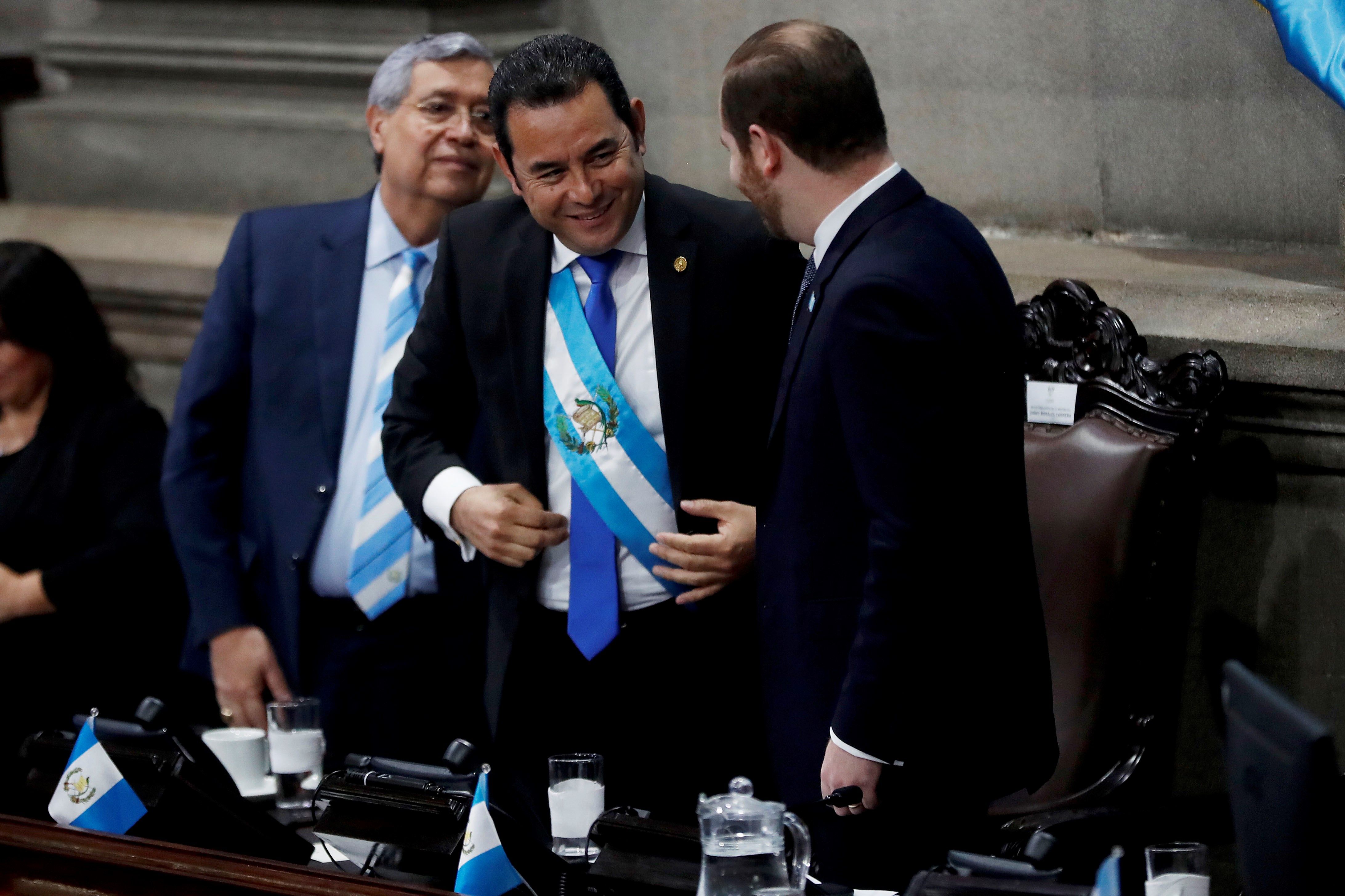 Jimmy Morales y Jafeth Cabrera asumirán como diputados al Parlamento Centroamericano (Foto Prensa Libre: Hemeroteca PL)