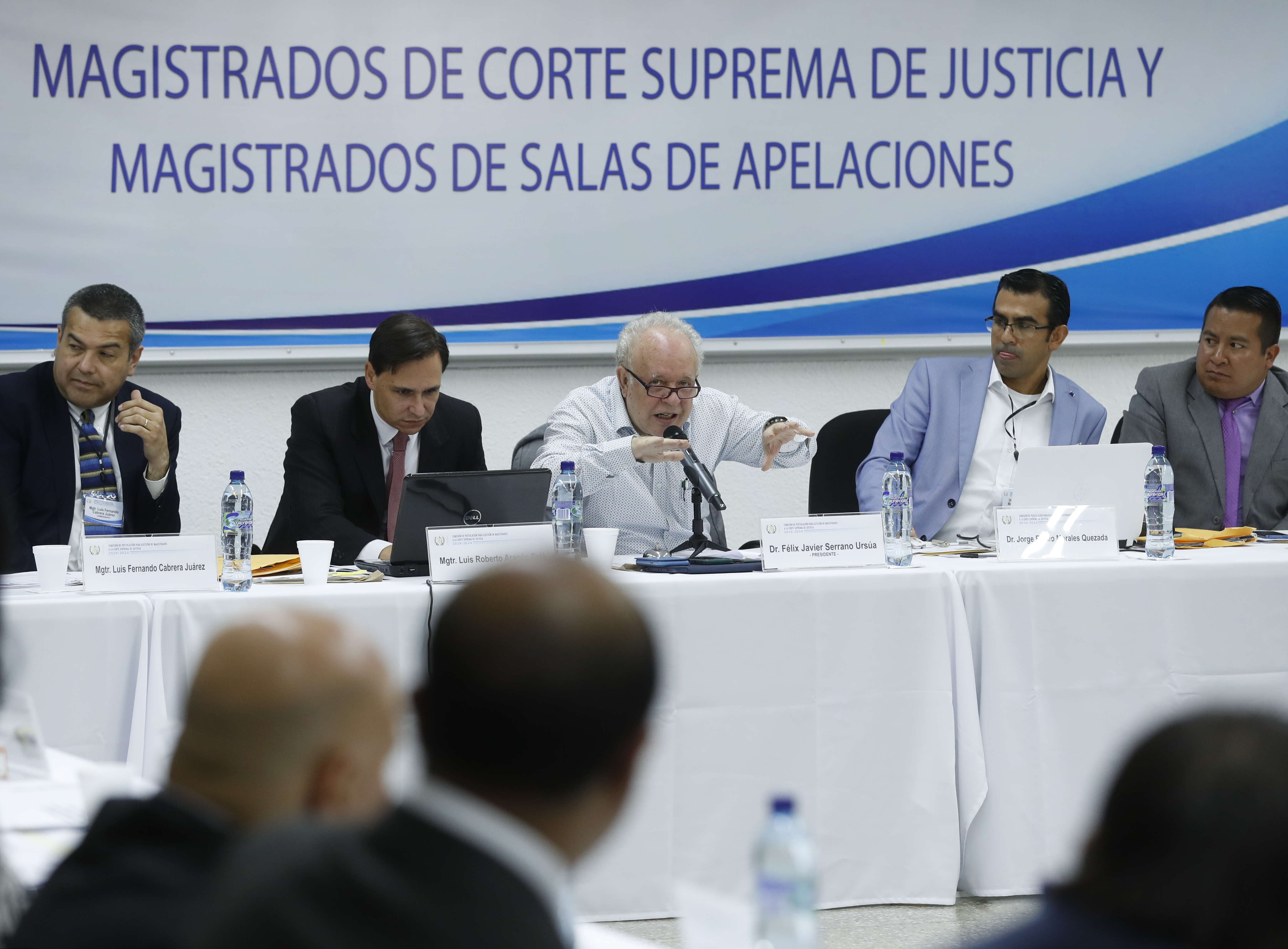 Reunión de la Comisión de Postulación para elección de magistrados de la Corte Suprema de Justicia. (Foto Prensa Libre: Hemeroteca PL)