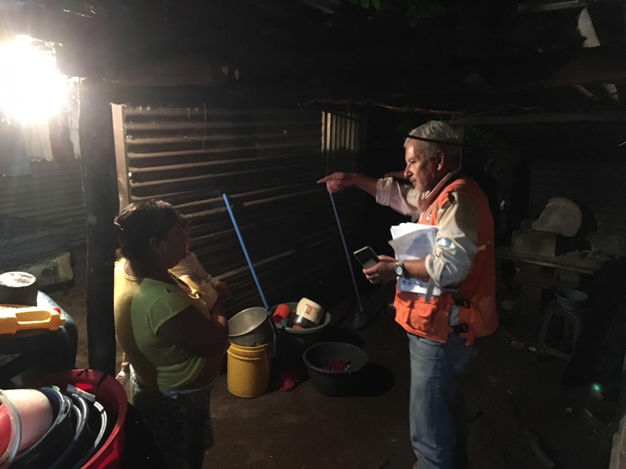 Las fuertes lluvias provocan desbordamiento de ríos en Escuintla. (Foto Prensa Libre: Cortesía Conred)