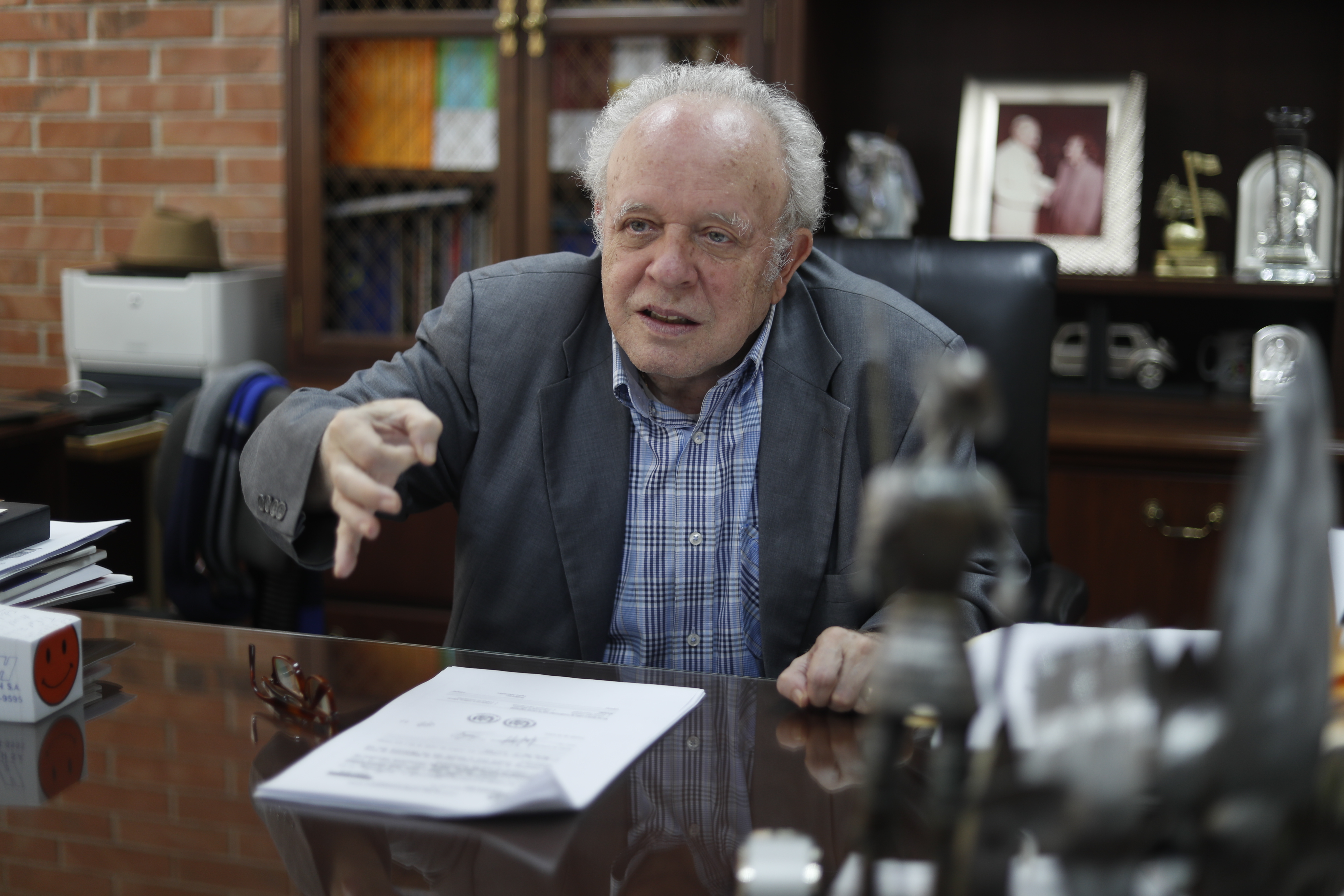 Félix Serrano, rector de la Universidad Mesoamericana en entrevista con Prensa Libre sobre el atraso en la elección de magistrados del Organismo Judicial. (Foto Prensa Libre: Hemeroteca PL)