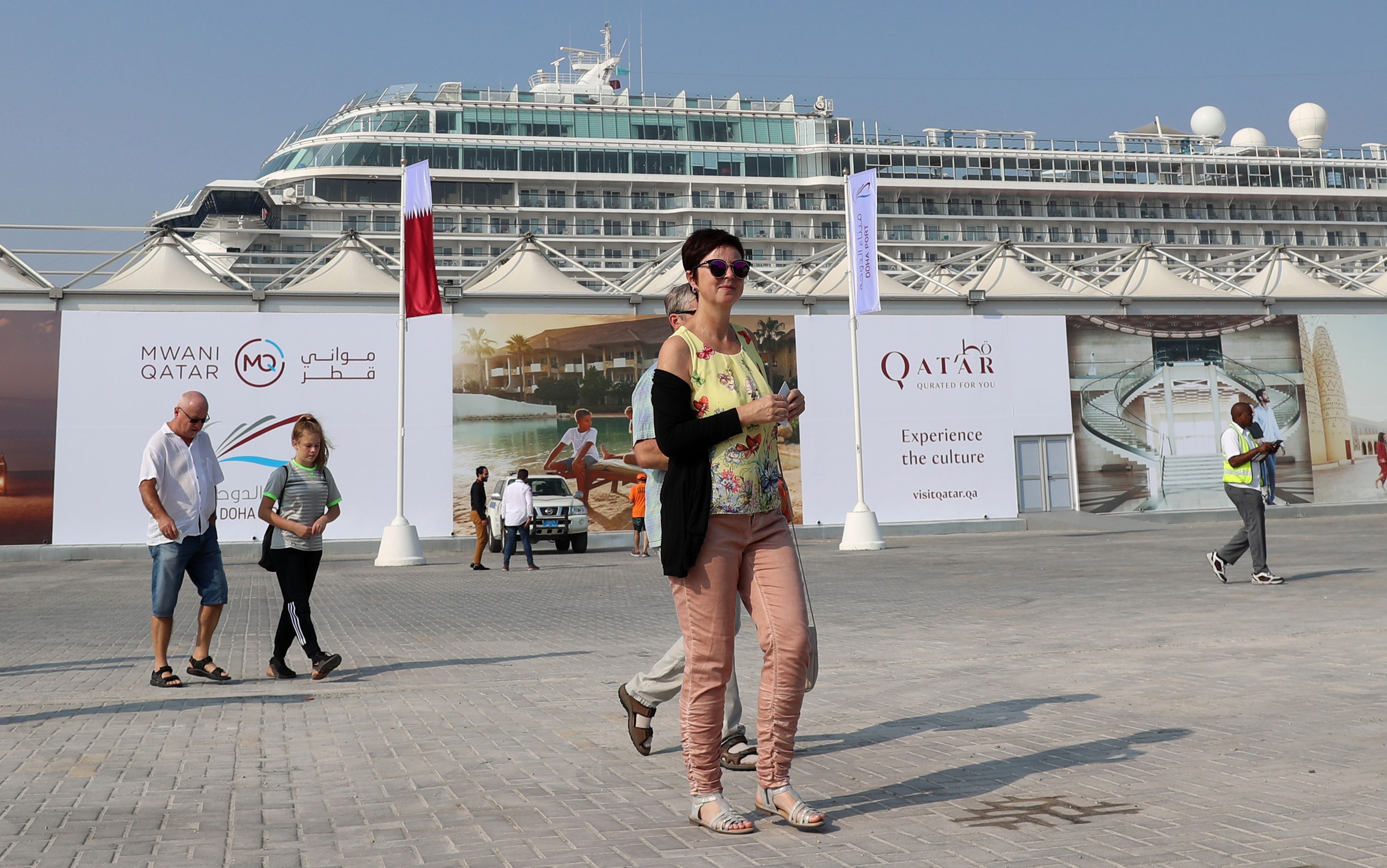 Qatar expande sus puertos y aeropuertos para recibir a los turistas de una nueva temporada de cruceros y también se prepara para recibir la Copa del Mundo en 2022. (Foto Prensa Libre: AFP).