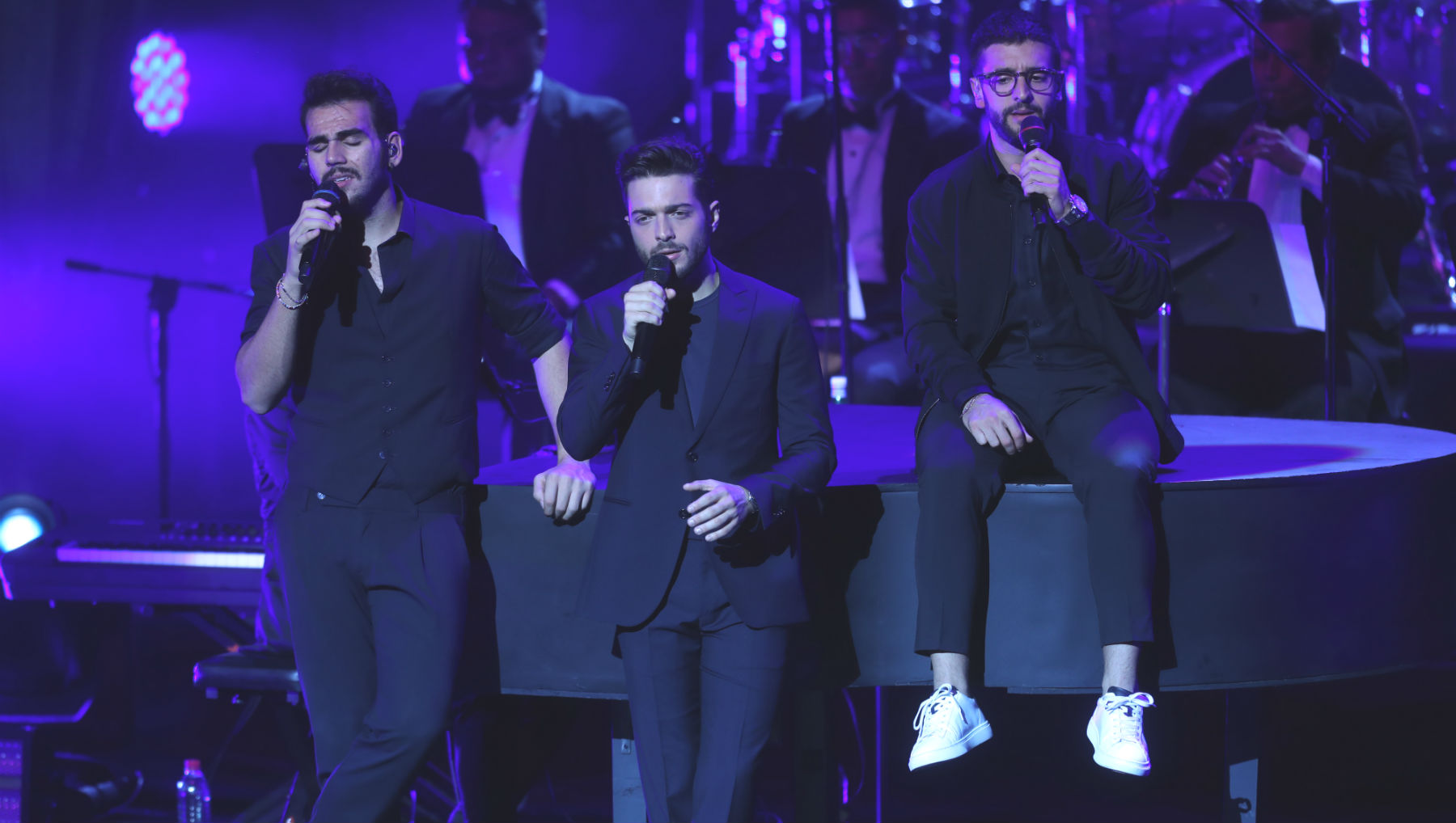 Il Volo cantó en el Centro Cultural Miguel Ángel Asturias. (Foto Prensa Libre: Keneth Cruz) 