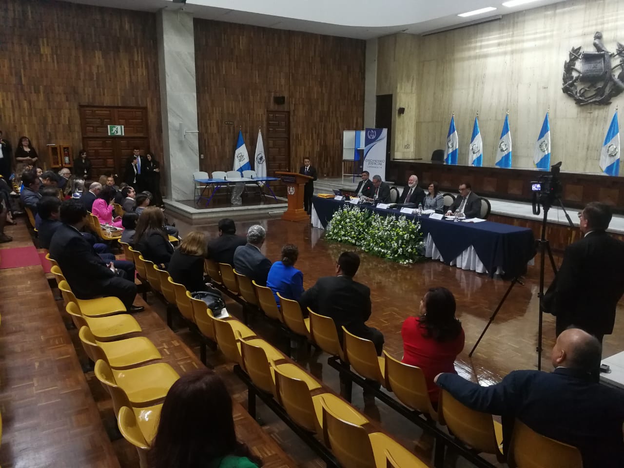 Magistrados participan de la elección de representantes para la Postuladora de CSJ. (Foto Prensa Libre: Hemeroteca PL)