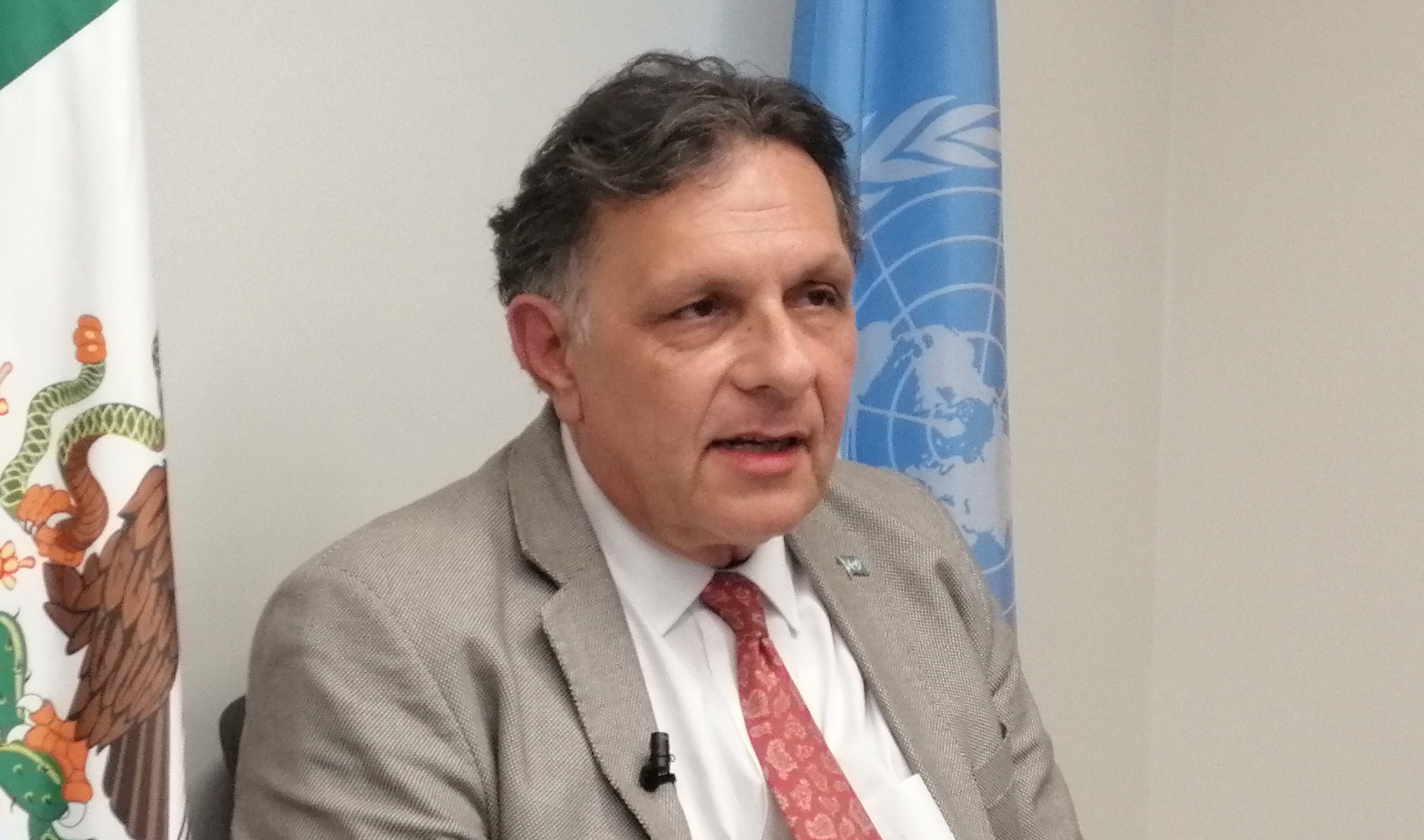 Fabrizio Feliciani durante una visita a Guatemala habla sobre los retos como Estado para transparentar los procesos de compras. (Foto Prensa Libre: ONU México)