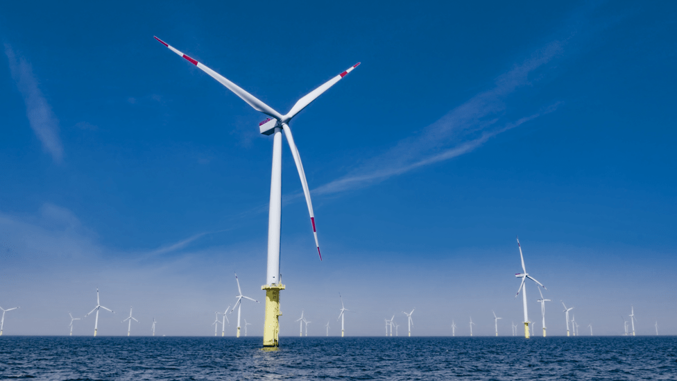 El nuevo estudio proyecta que la energía producida por una turbina eólica podría aumentar hasta un 37% para 2024. GETTY IMAGES