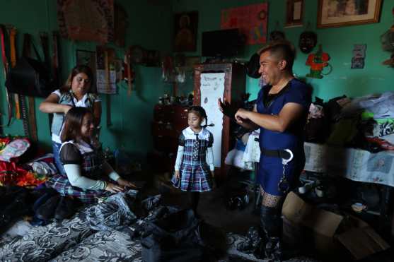 La sede del grupo Intocables de la casa de "doña Yoli" en la zona 2 de Santa Catarina Pinula. Foto Prensa Libre: Óscar Rivas