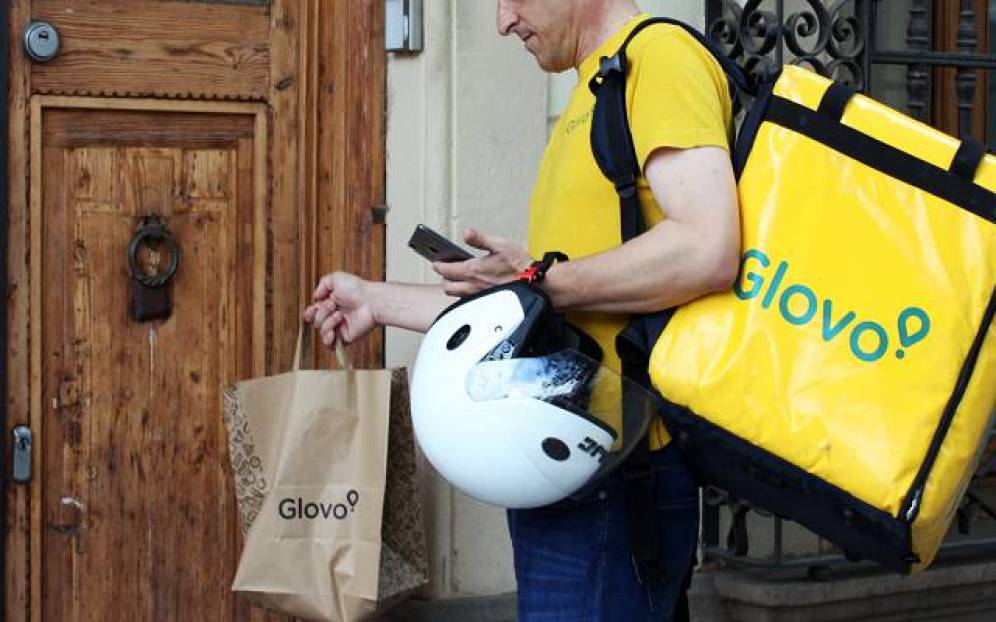 La aplicación Glovo se está expandiendo en el país, además de la capital, ya está abarcando Villa Nueva y Mixco. (Foto Prensa Libre: Glovo)