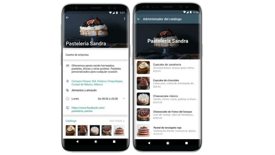 WhatsAppBusiness promueve los catálogos para pequeñas empresas. (Foto Prensa Libre: WhatsApp)