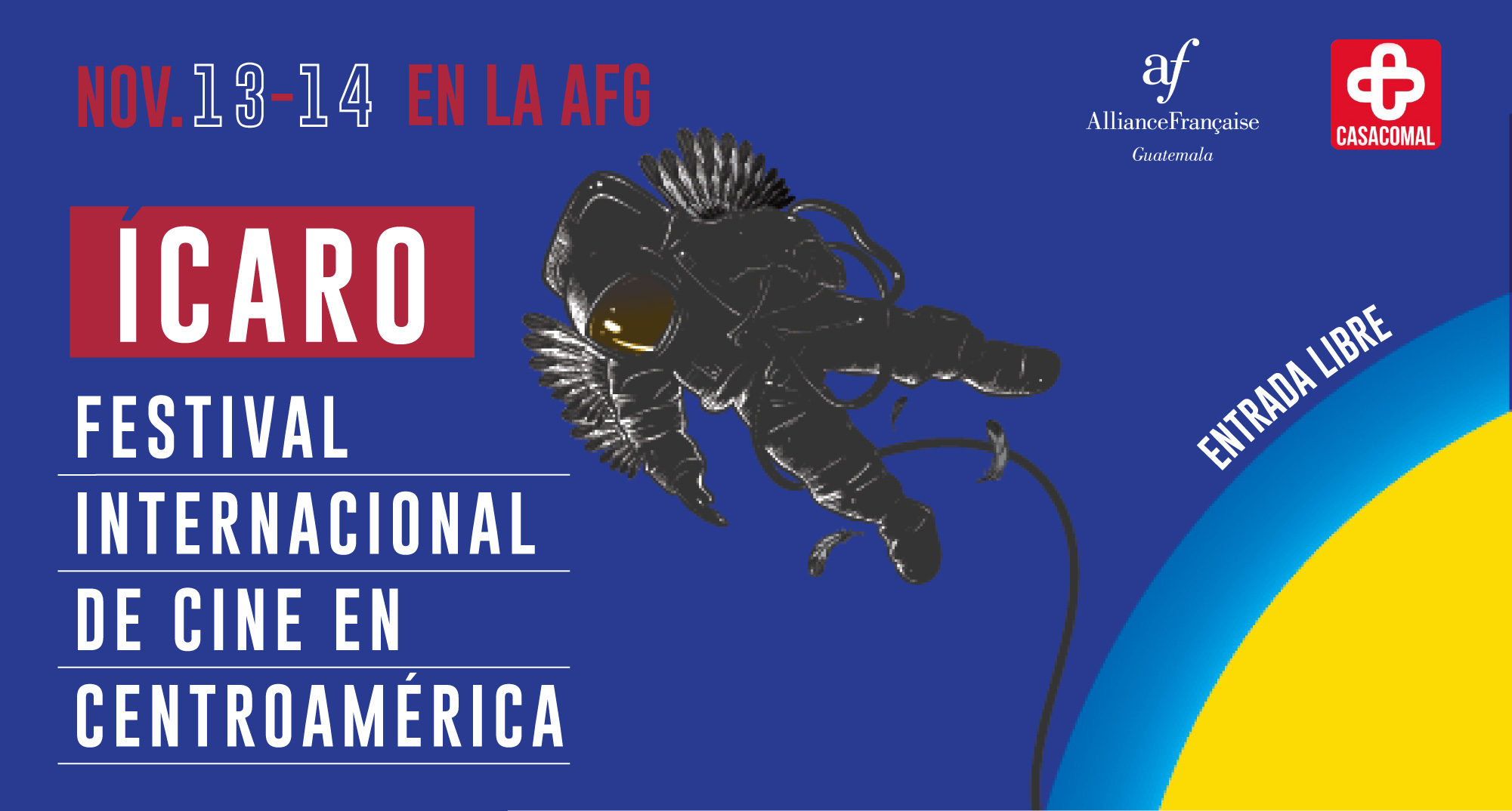 El Festival Ícaro proyectará 13 cortometrajes y 2 largometrajes de directores nacionales e internacionales. (Foto Prensa Libre. cortesía Alianza Francesa de Guatemala).