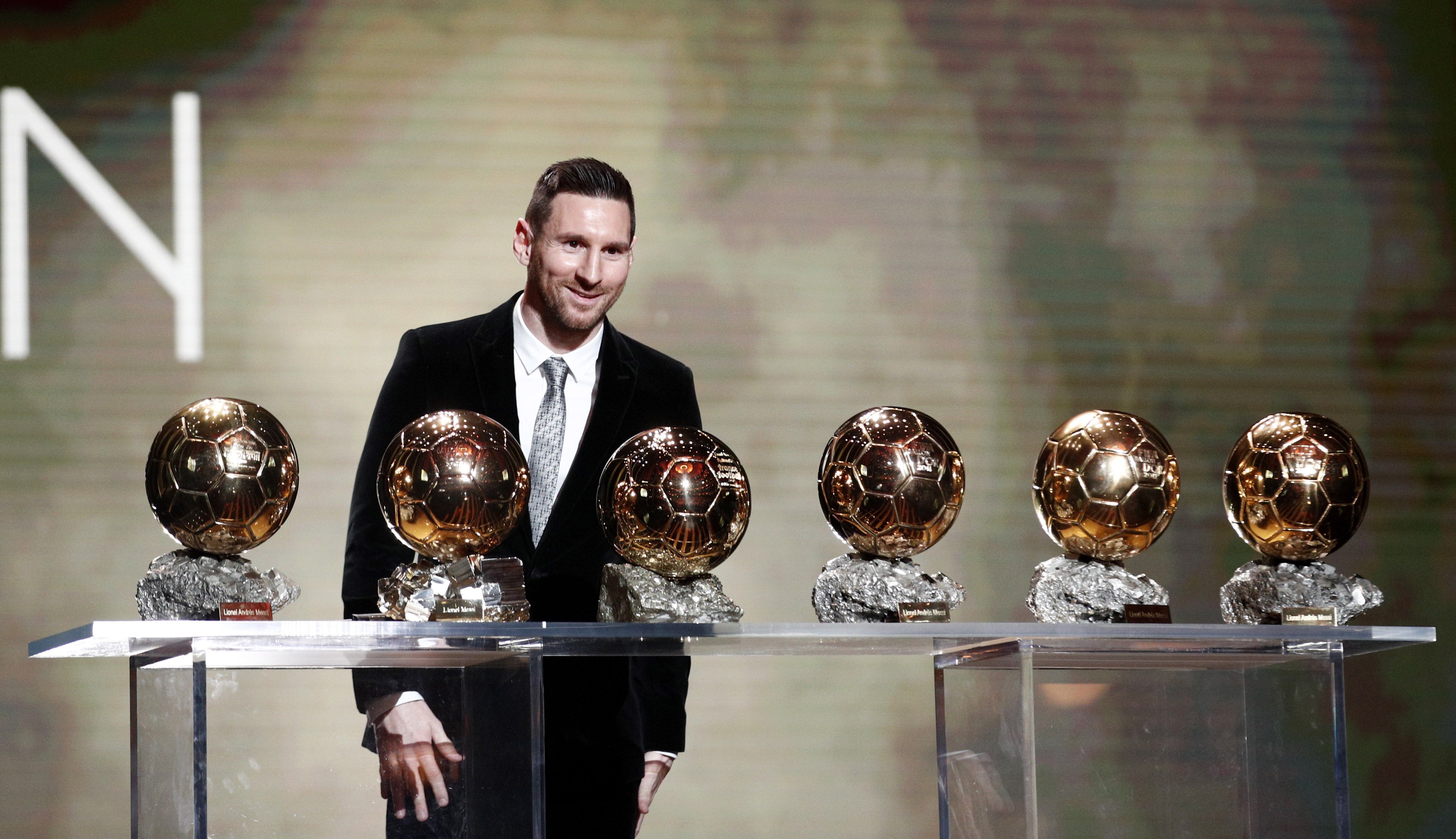 Lionel Messi  conquistó su sexto Balón de Oro. (Foto Prensa Libre: EFE)