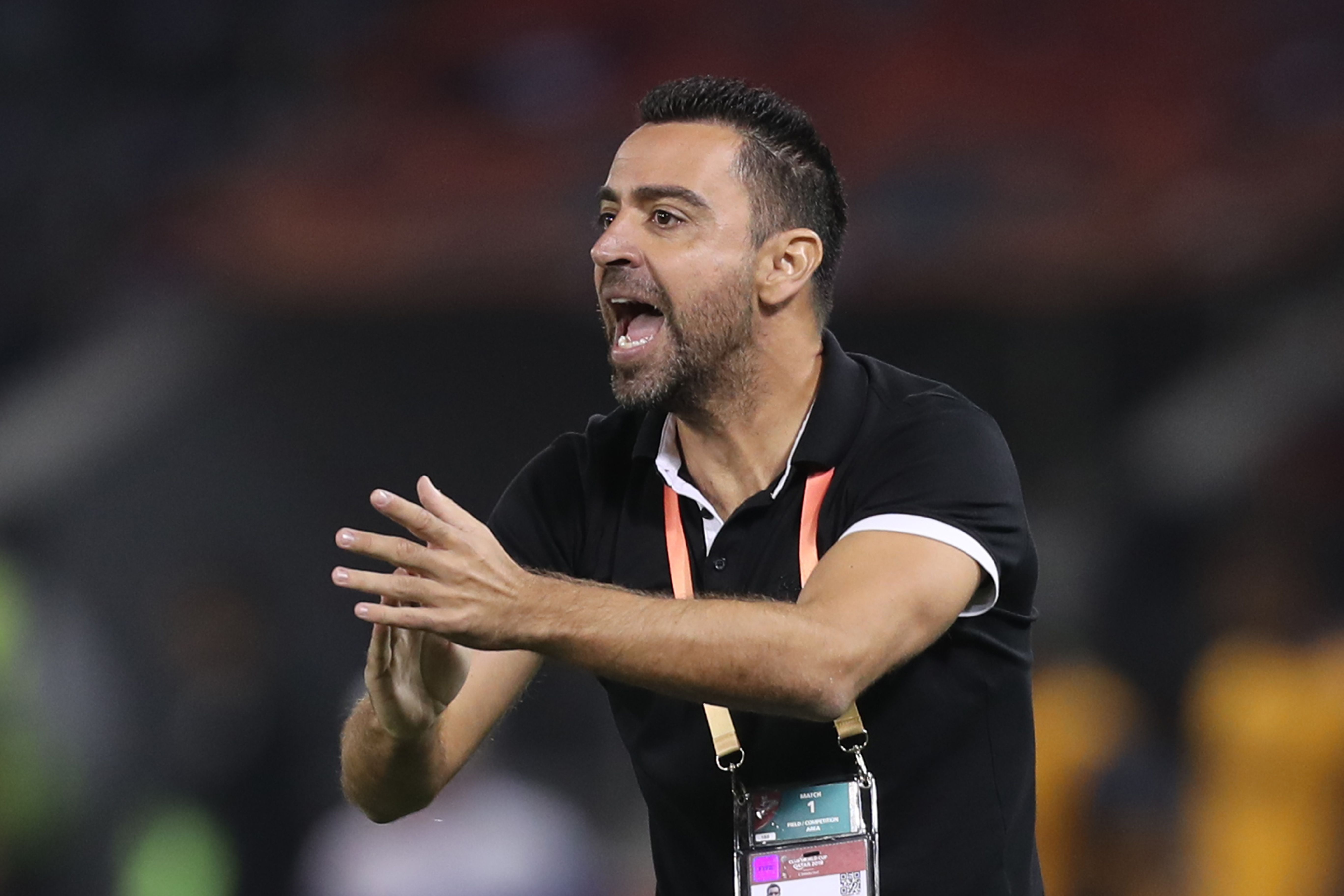 Xavi Hernández, entrenador del Al Sadd, disfruta esta nueva faceta en su carrera. (Foto Prensa Libre: AFP)