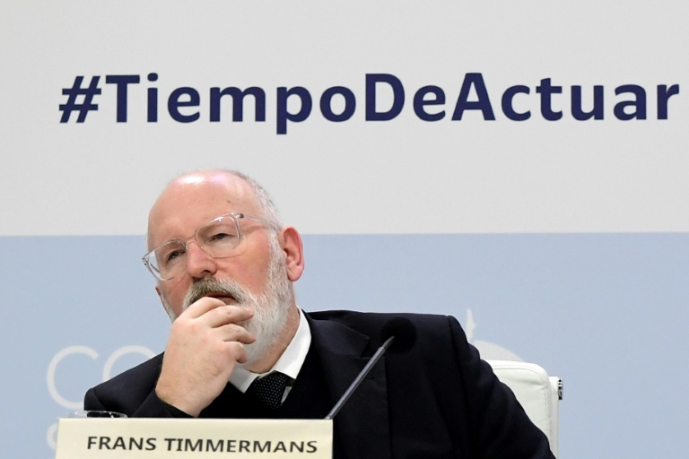 El vicepresidente de la Comisión Europea Frans Timmermans envía mensaje al Reino Unido. (Foto Prensa Libre: AFP)