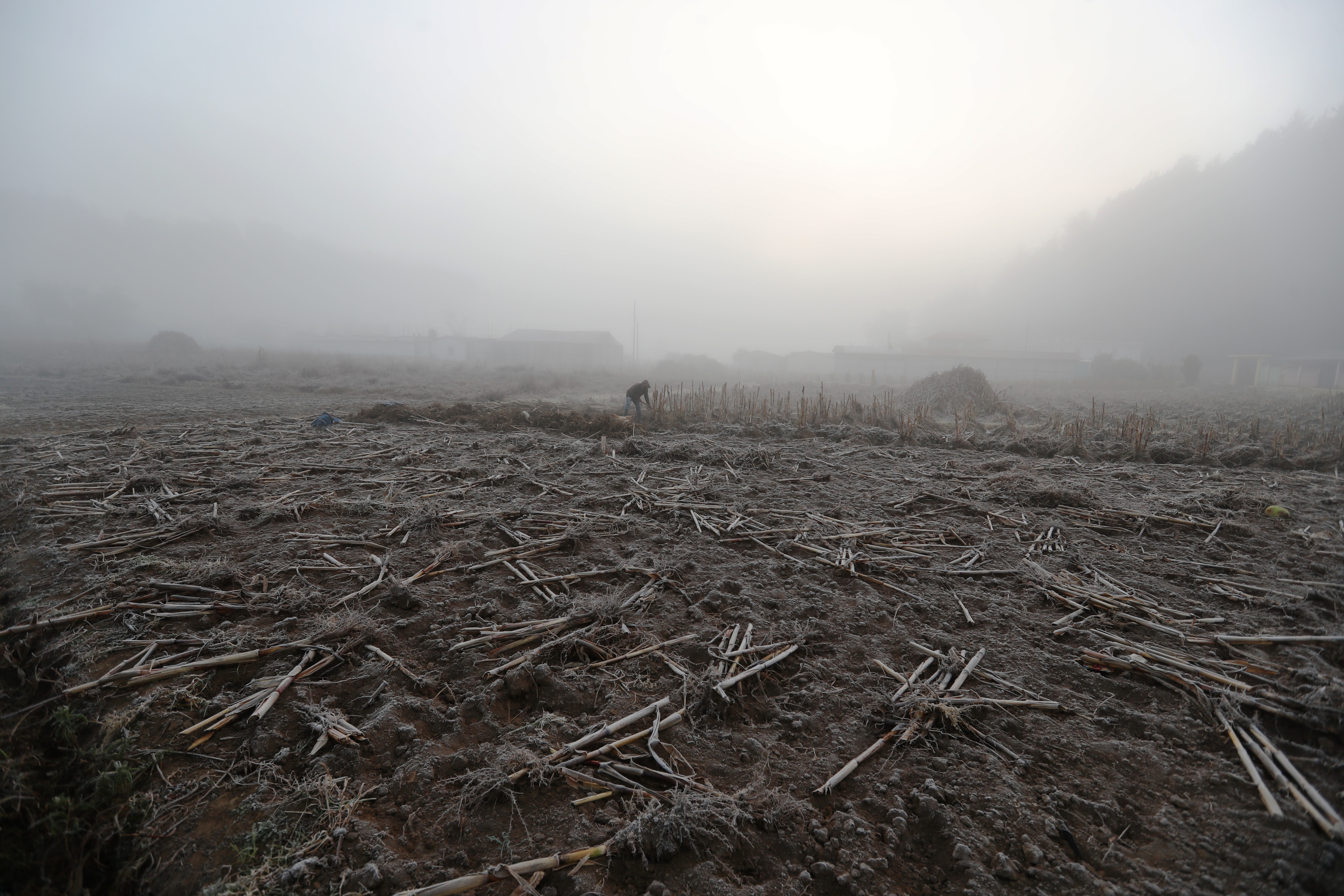 En regiones del altiplano se prevé se registren heladas provocadas por una masa polar. (Foto Prensa Libre: Mynor Toc)