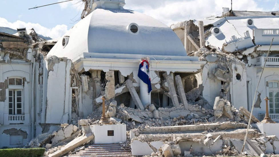 El Palacio Nacional de Puerto Príncipe todavía no fue reconstruido. (Foto Prensa Libre: Getty Images)