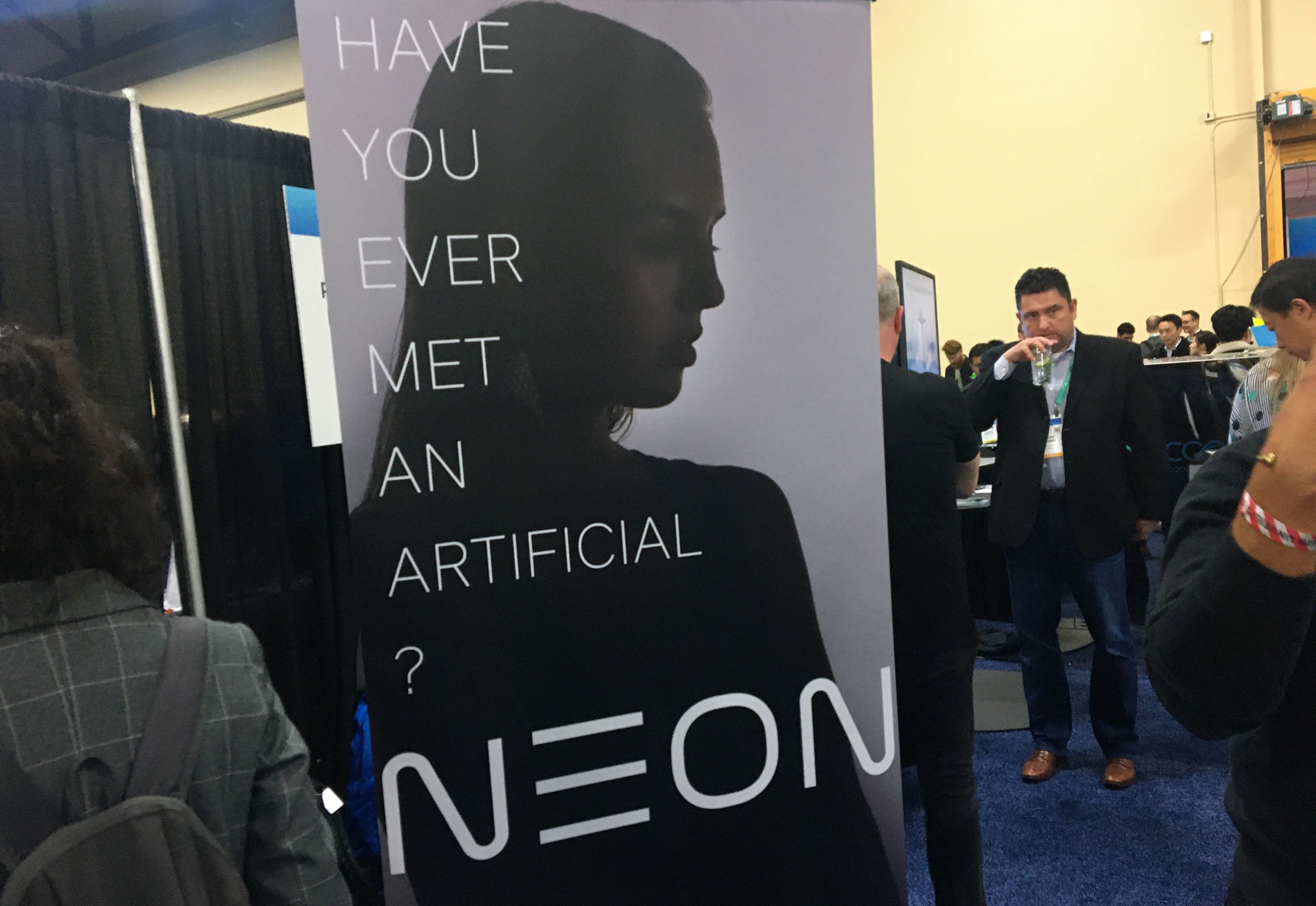 La empresa de tecnología Samsung presentó un avatar digital impulsado por Inteligencia Artificial. (Foto Prensa Libre: AFP)