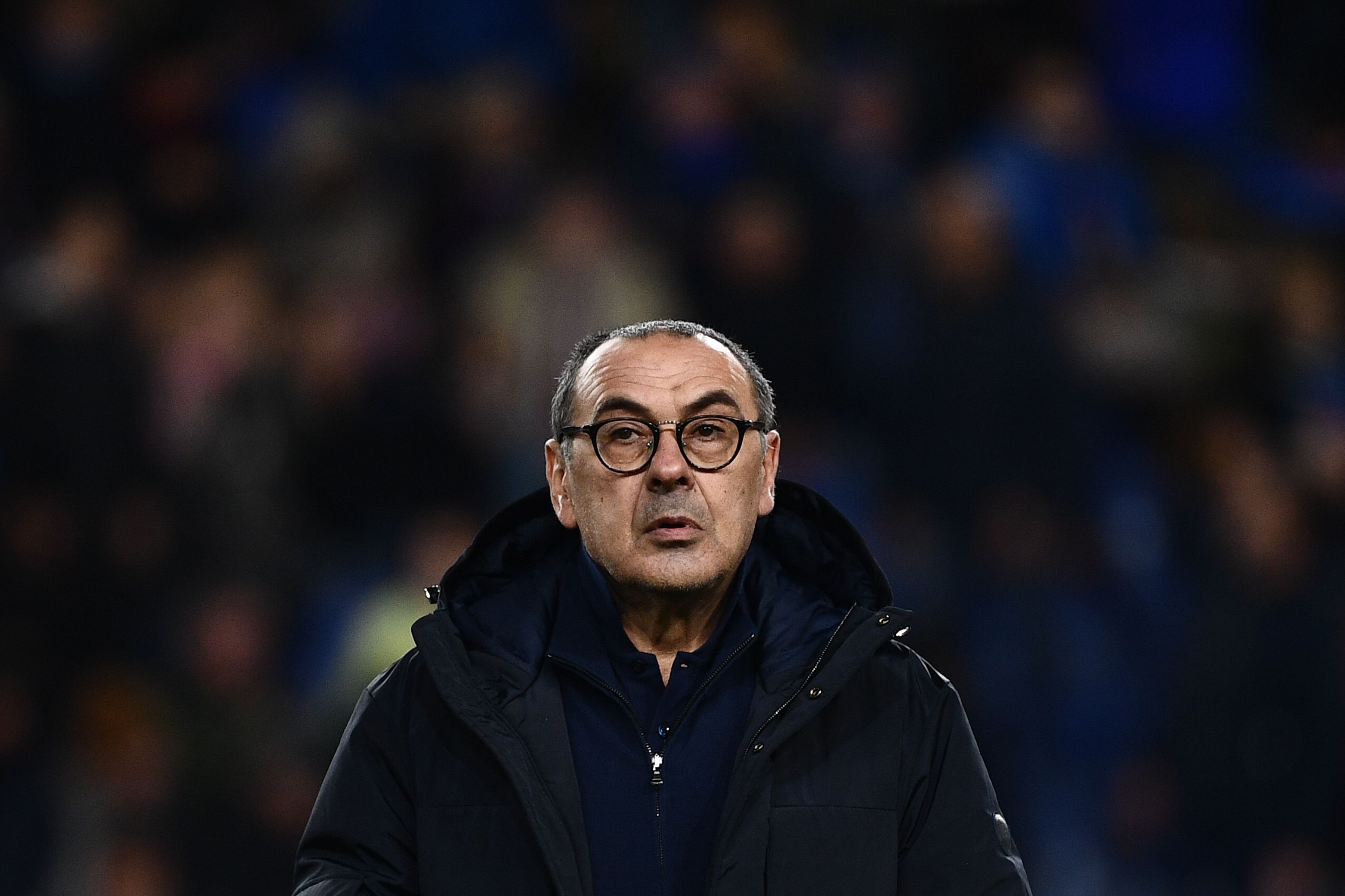 Maurizio Sarri, entrenador de la Juventus recibió una respuesta del Servicio Postal Italiano. (Foto Prensa Libre: AFP)