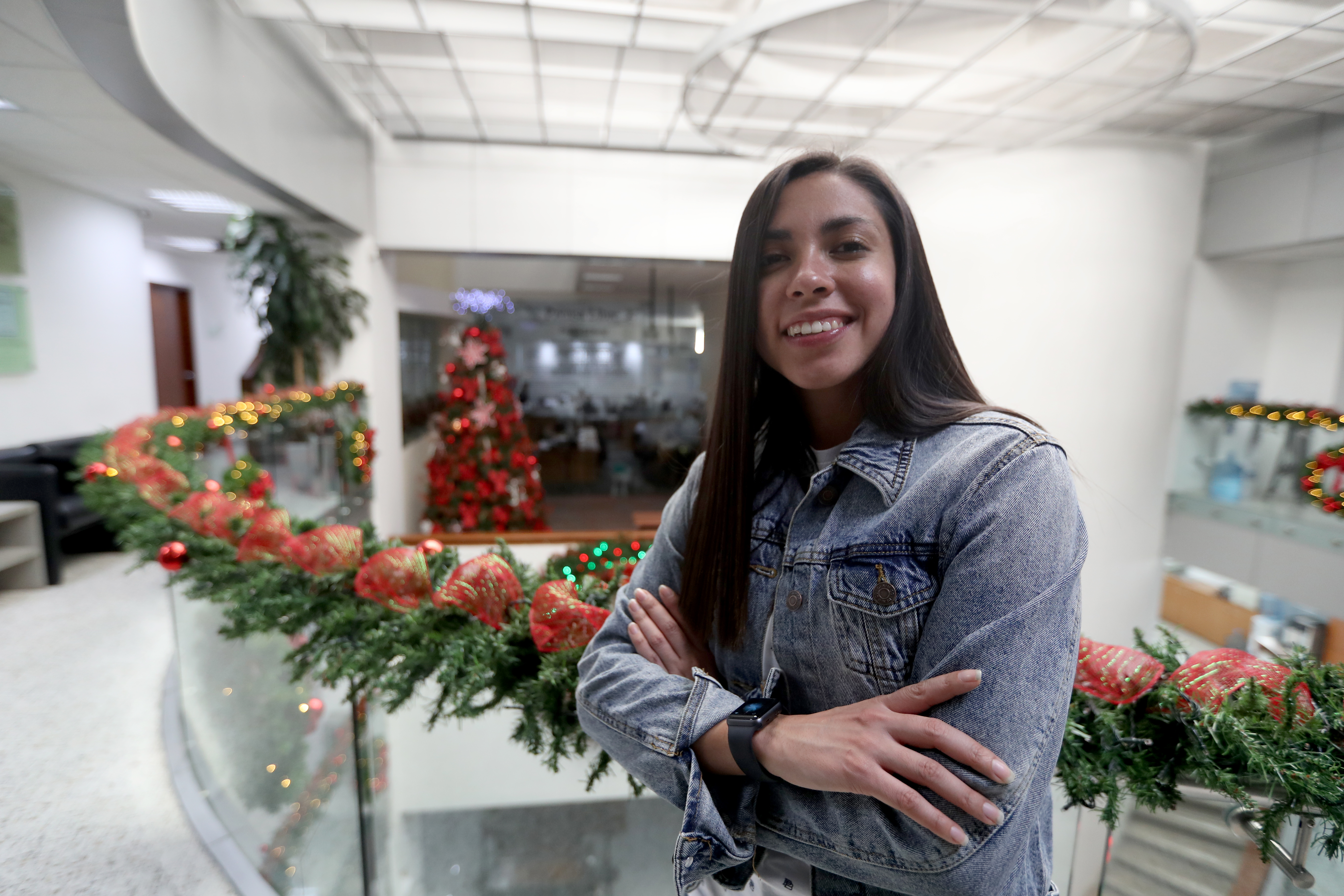 Ana Lucía Martínez, delantera guatemalteca que juega en el Madrid CFF. (Foto Prensa Libre: Carlos Vicente)