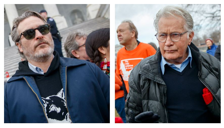 Joaquin Phoenix y Martin Sheen fueron arrestados en EE. UU.. (Foto Prensa Libre: EFE)