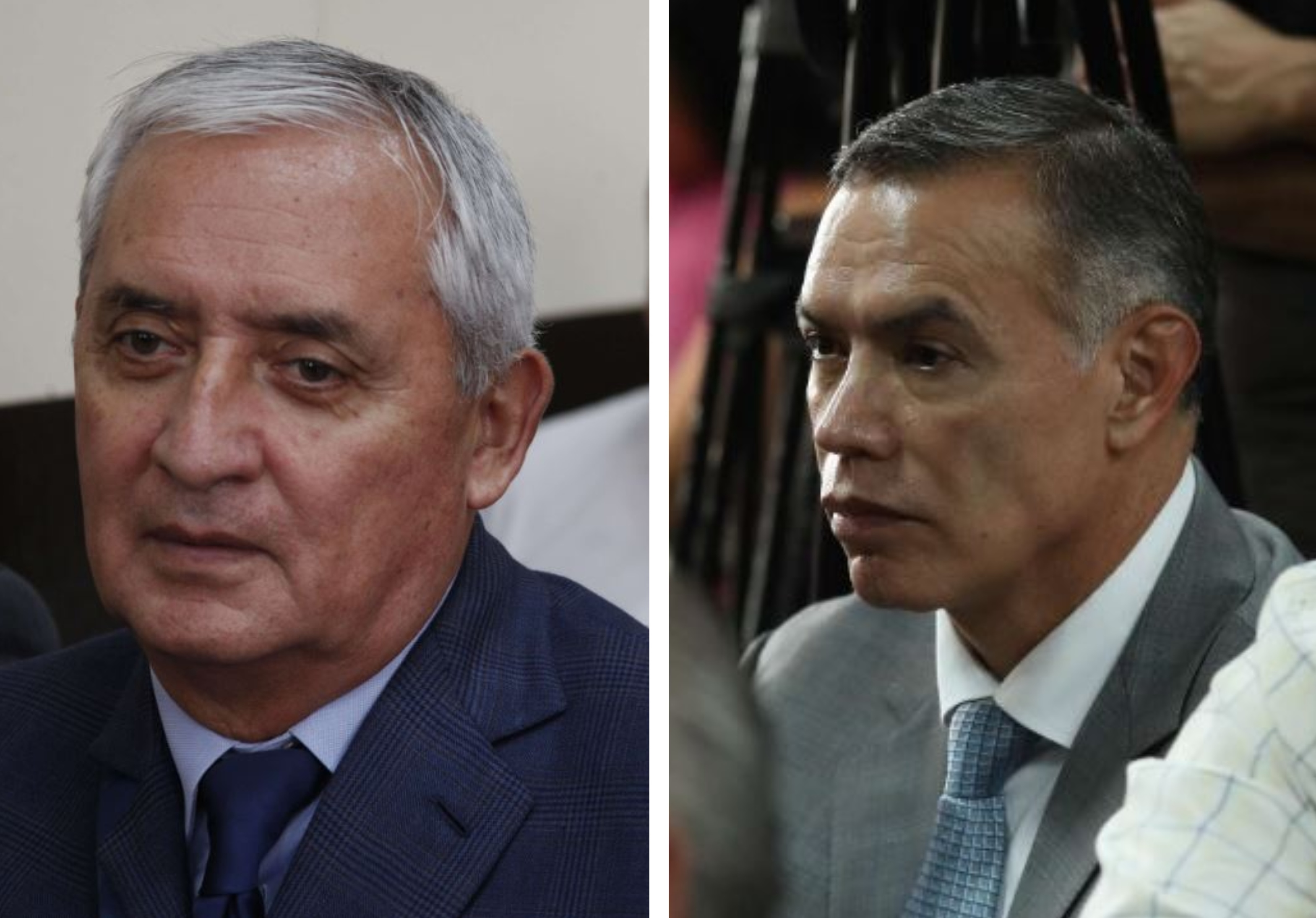 Otto Pérez Molina y Juan de Dios Rodríguez. (Foto Prensa Libre: Hemeroteca PL)