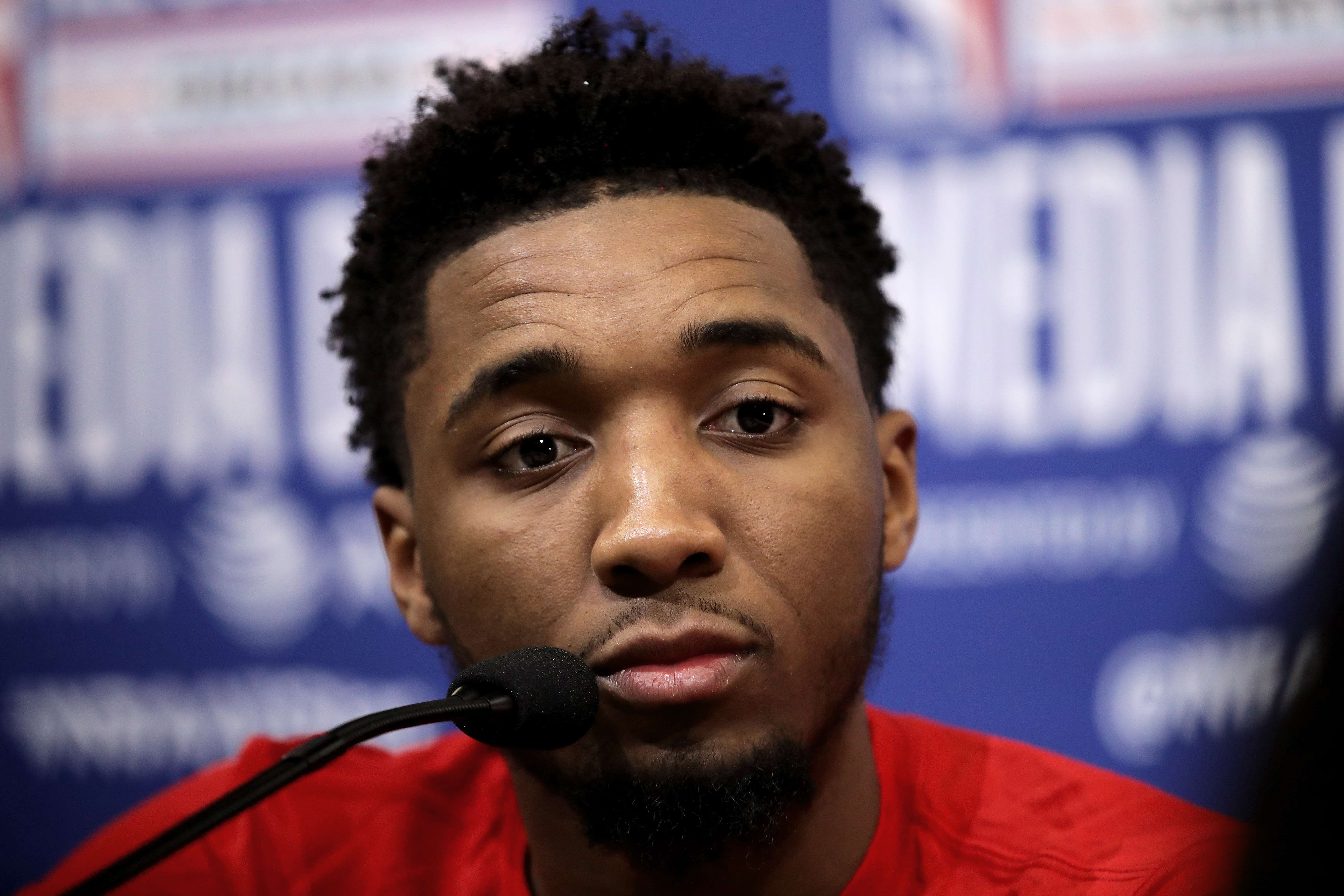 Donovan Mitchell de los Utah Jazz se encuentra en recuperación del coronavirus. (Foto Prensa Libre: AFP)