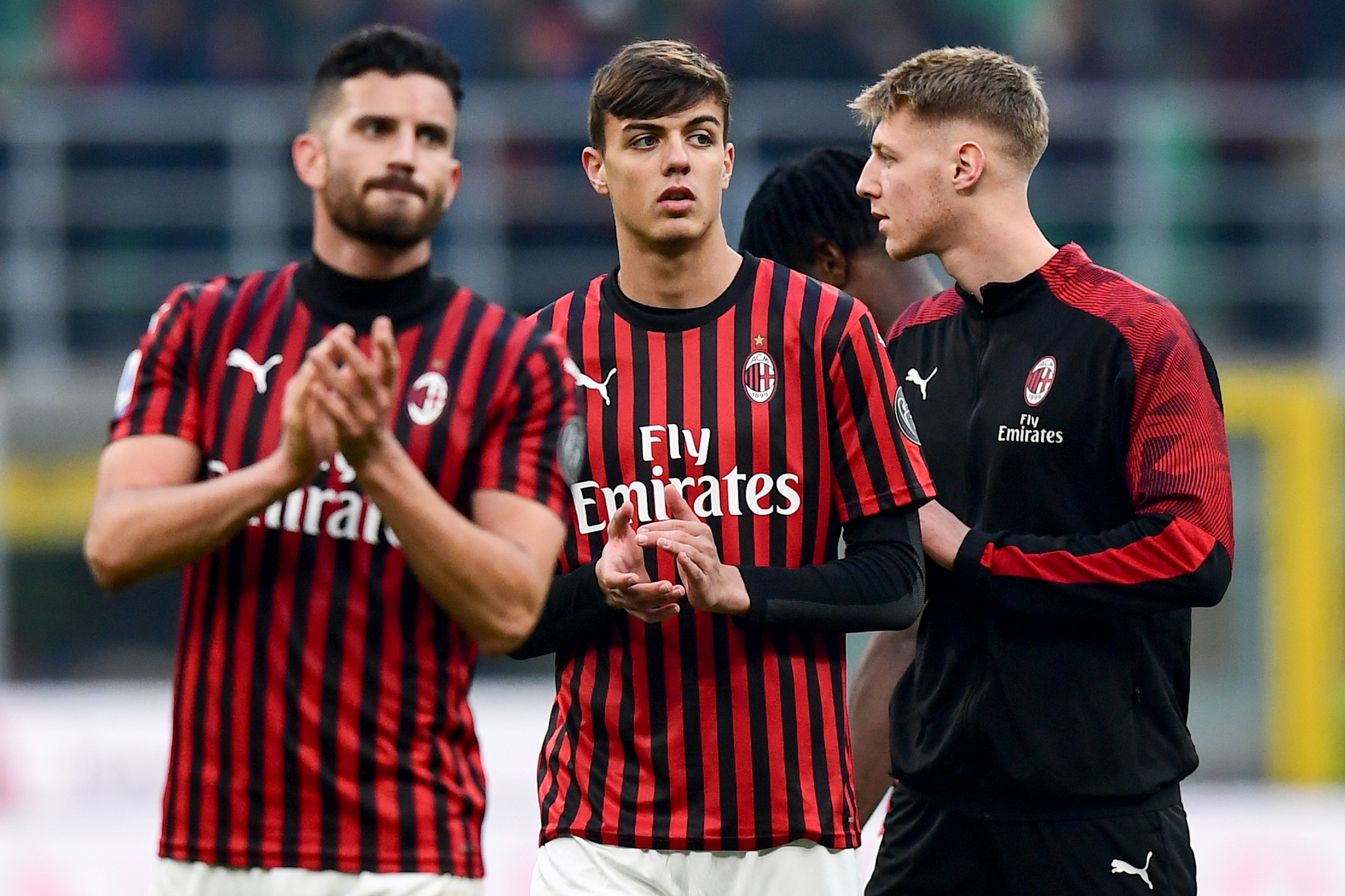 Daniel Maldini (Centro)  sigue la línea de su padre y su abuelo. (Foto Prensa Lire: AFP )