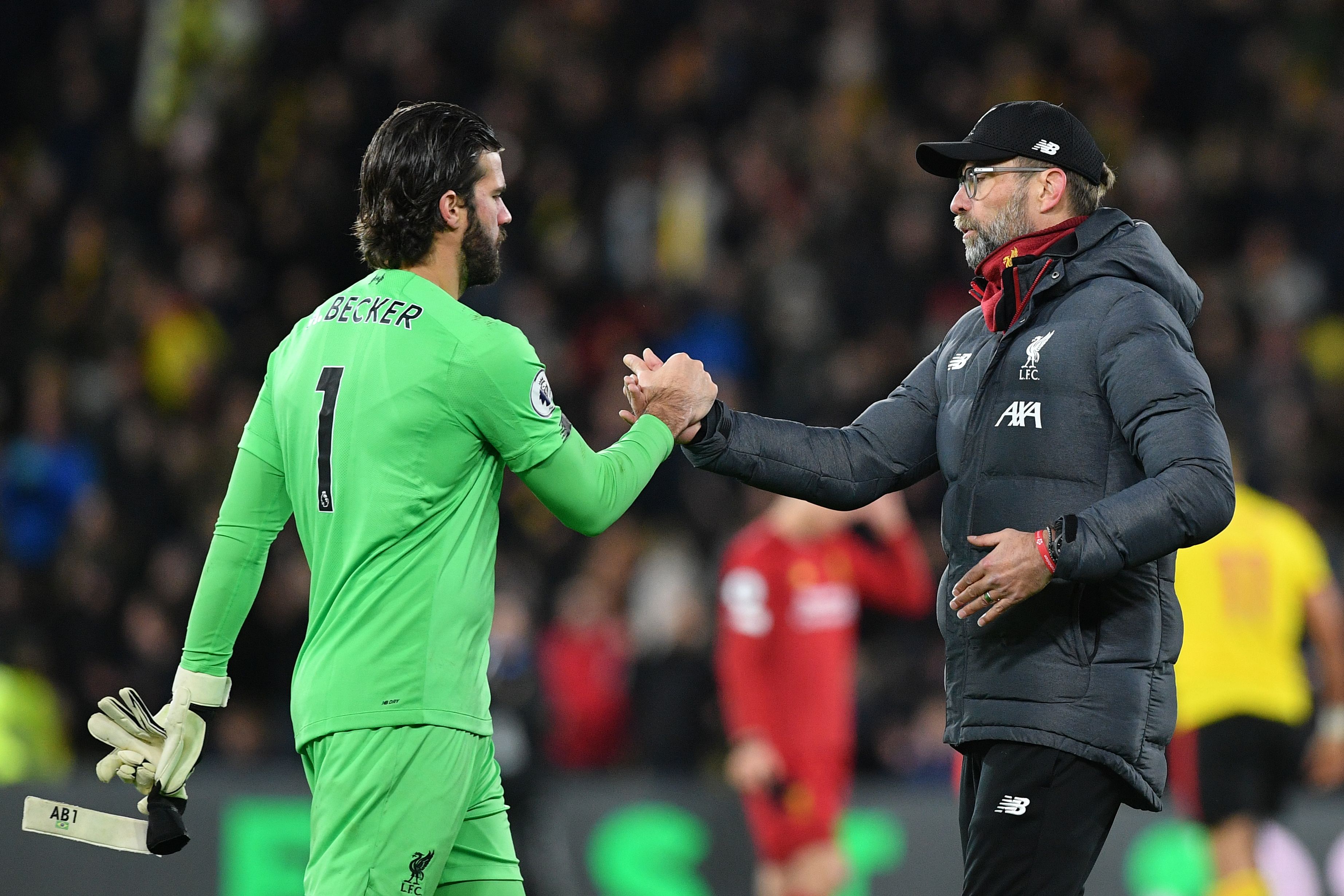 Jurgen Klopp  no podrá contar con su portero Alisson Becker en la Champions. (Foto Prensa Libre: AFP)