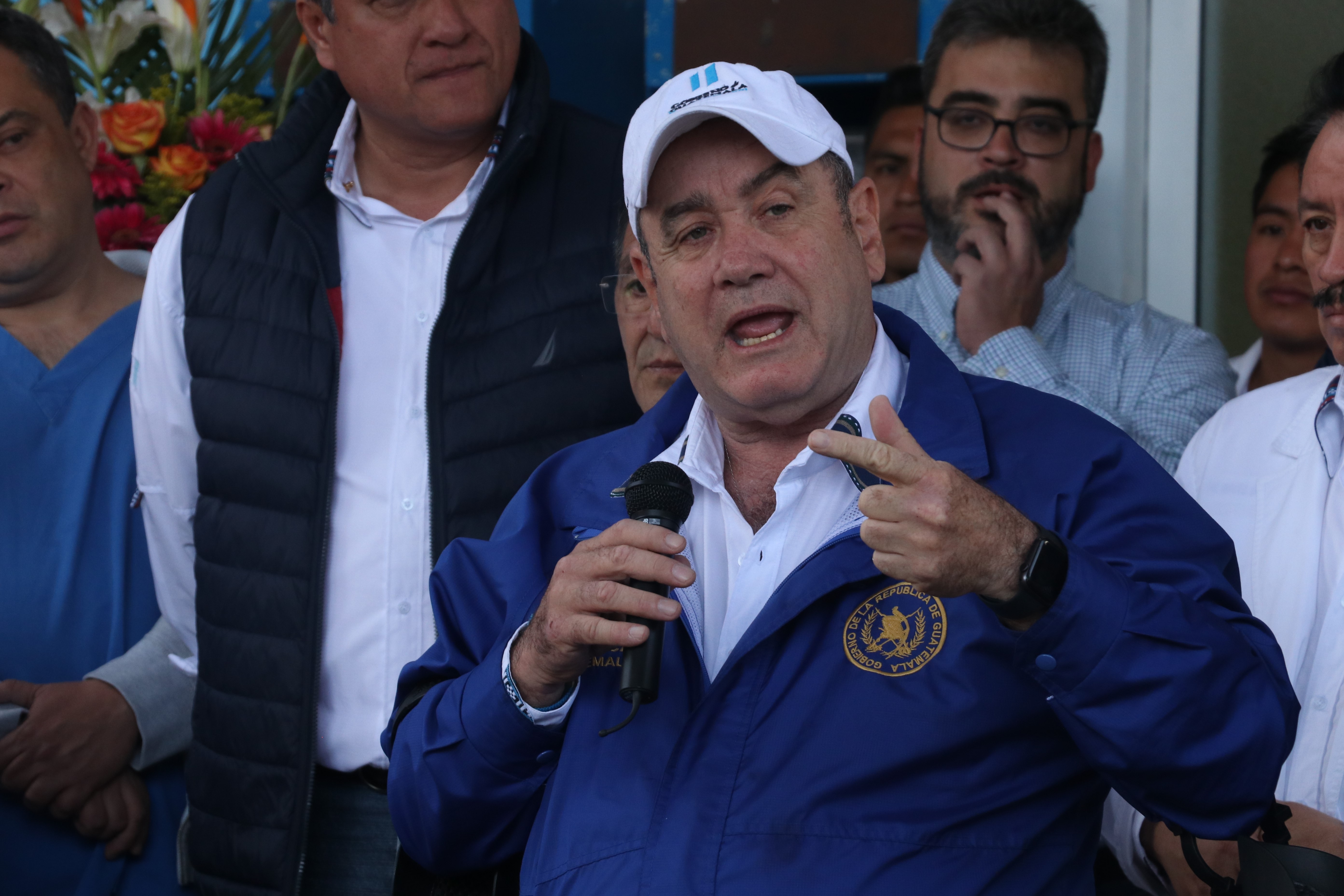 Alejandro Giammattei ha realizado varios ofrecimiento durante esta semana en Quetzaltenango. (Foto Prensa Libre: Raúl Juárez)