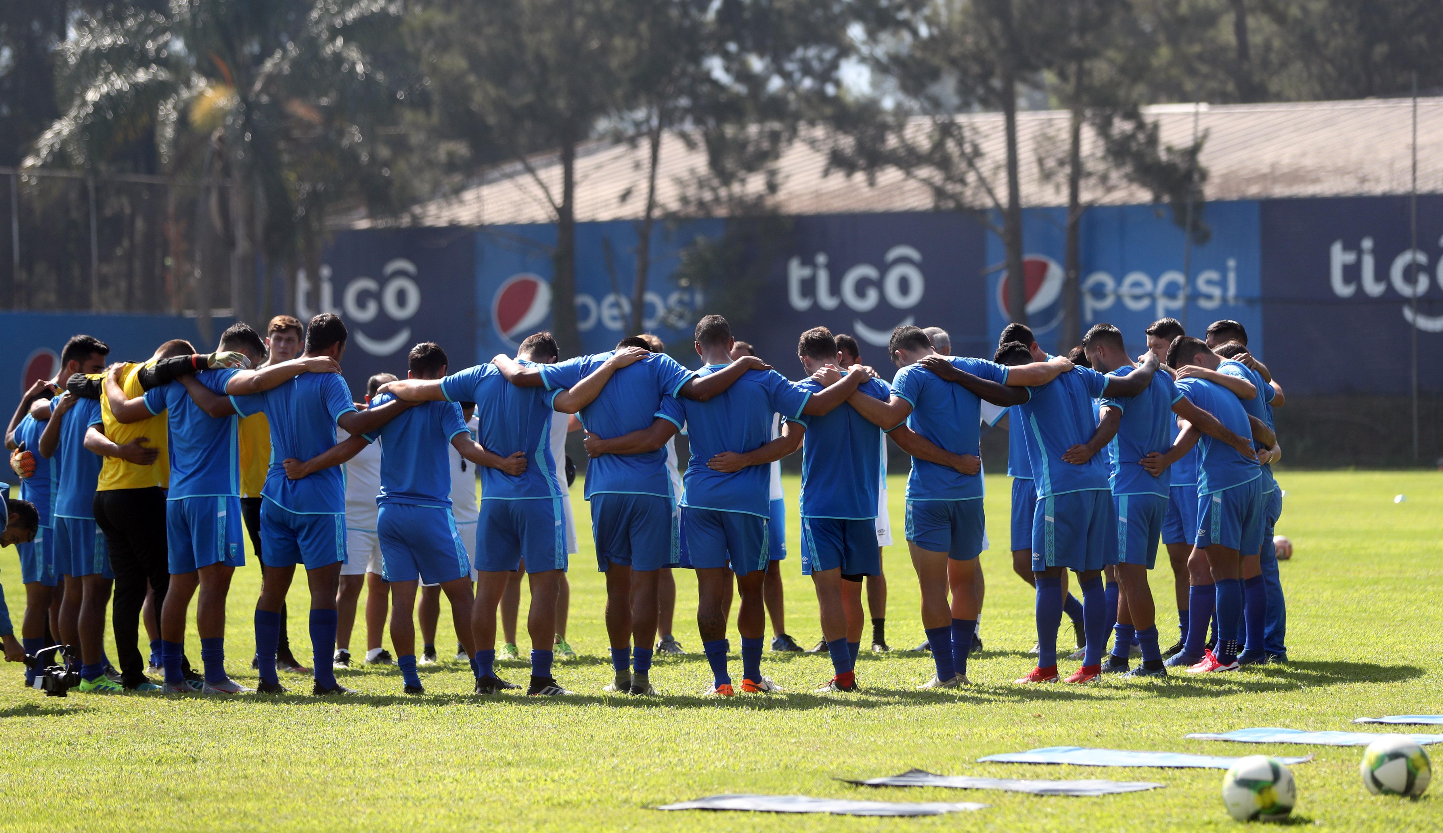 Entrenamiento de la Selección Nacional en el microciclo de esta semana. (Foto Prensa Libre: Jeniffer Gómez)