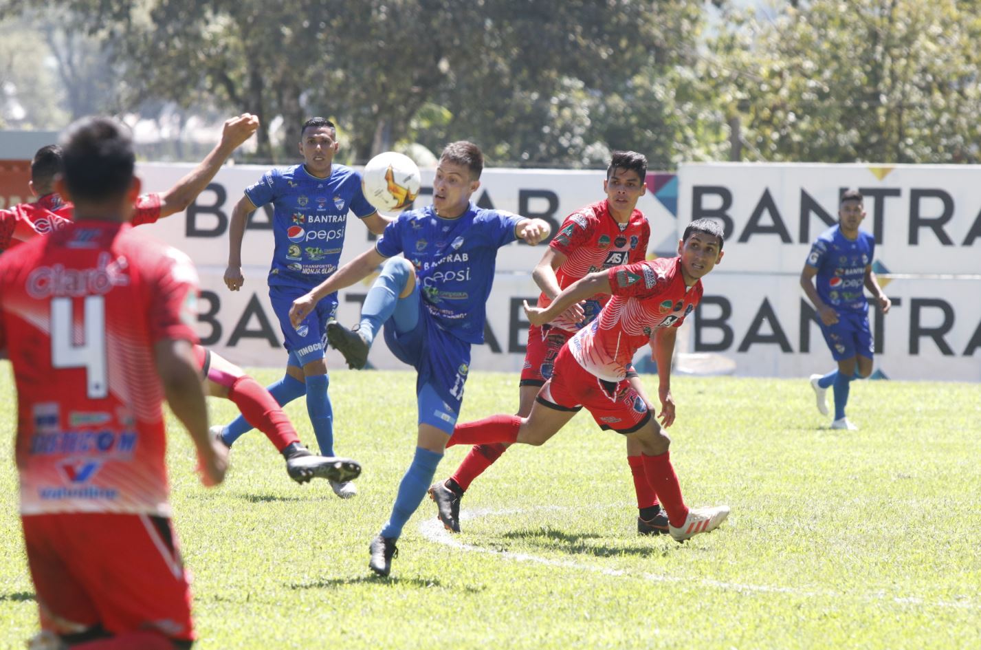 El equipo de Cobán Imperial no pudo celebrar el casa frente a Santa Lucía. (Foto Prensa Libre: José Sierra)