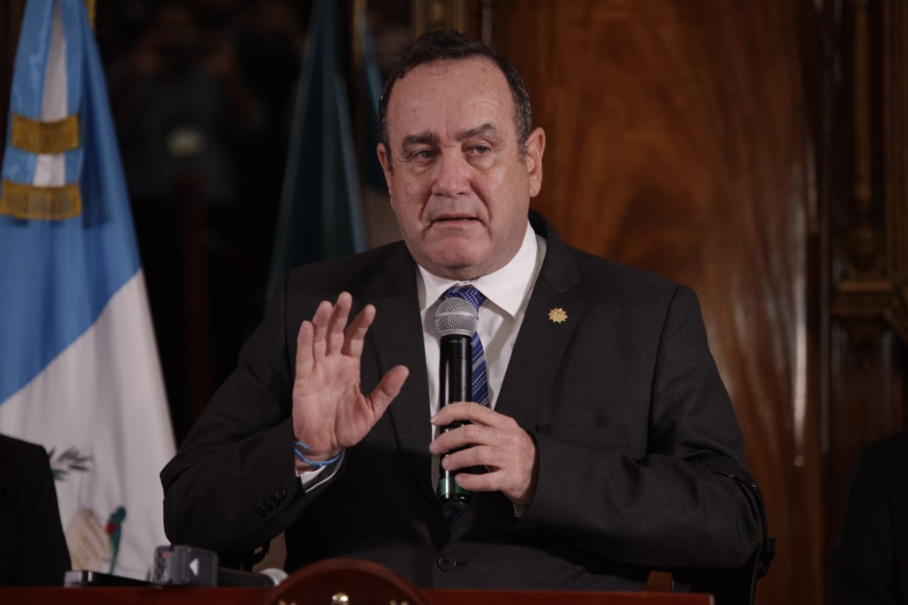 Alejandro Giammattei, presidente de Guatemala. (Foto Prensa Libre: Noé Medina)