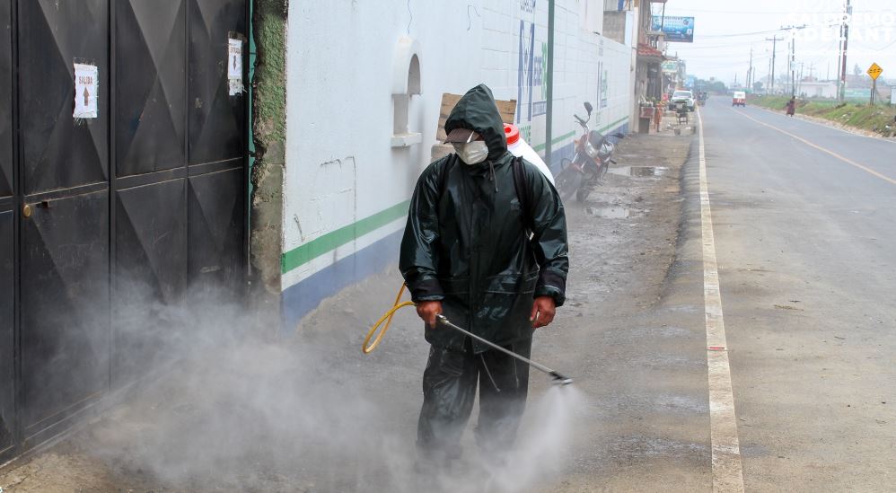 En Patzicía se llevan a cabo acciones para prevenir el coronavirus. (Foto Prensa Libre: Municipalidad de Patzicía). 