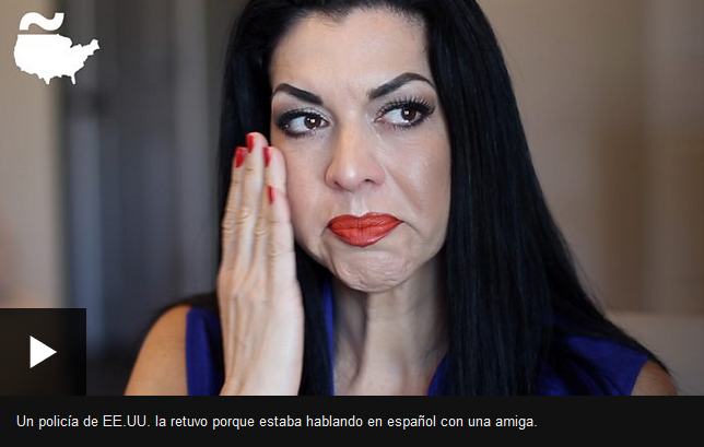 Un policía de EE.UU. la retuvo porque estaba hablando en español con una amiga. (Foto Prensa Libre: BBC)