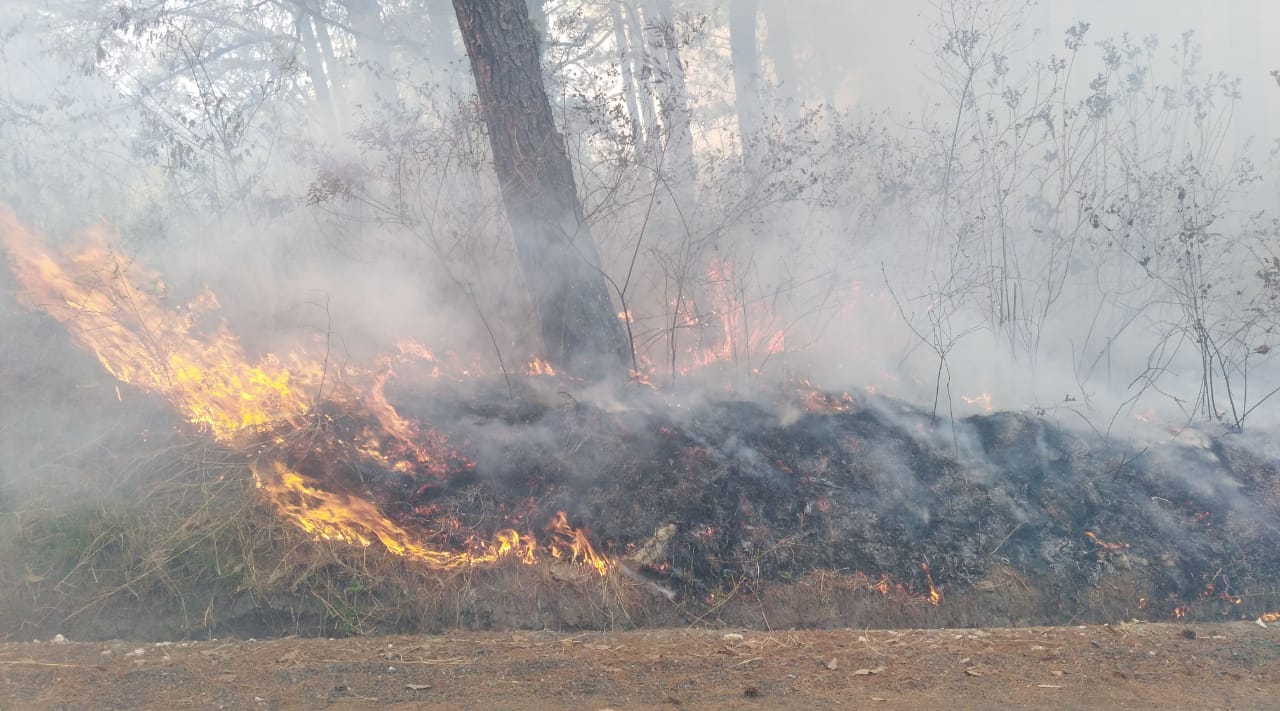 incendio en Club Campestre La Montaña