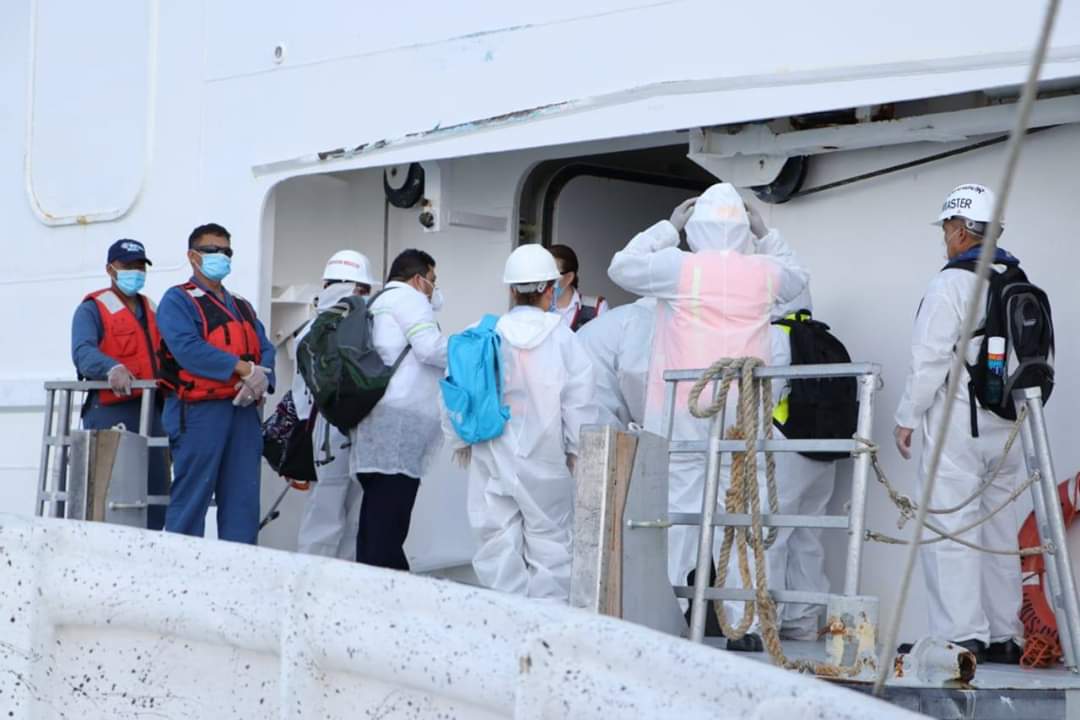 Los guatemaltecos permanecieron 70 días en altamar. (Foto Prensa Libre: Dony Stewart)