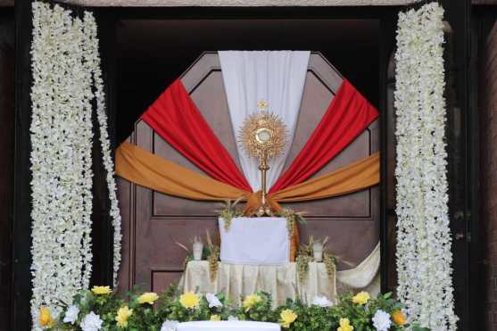 Este día se celebró la Solemnidad del Cuerpo y la Sangre de Cristo, Corpus Christi, en la Iglesia Católica. Foto Prensa Libre: Érick Ávila