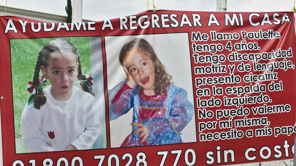 La desaparición de la niña Paulette Gebara Farah derivó en un escándalo para las autoridades en el Estado de México. Foto:Getty Images