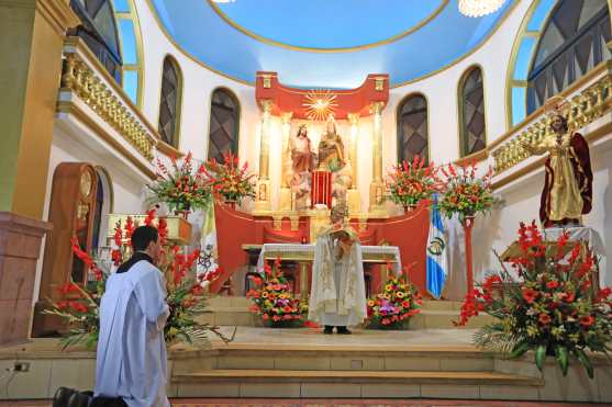 La actividad de la iglesia en la zona 3 fue transmitida por redes sociales. Foto Prensa Libre: Óscar Rivas 