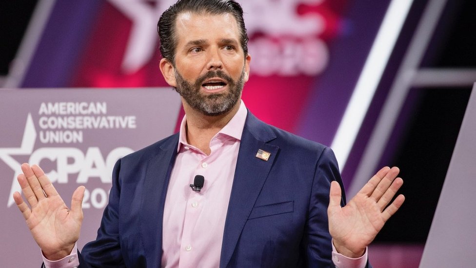 Donald Trump Jr compartió un video sobre la hidroxicloroquina y Twitter lo sancionó.