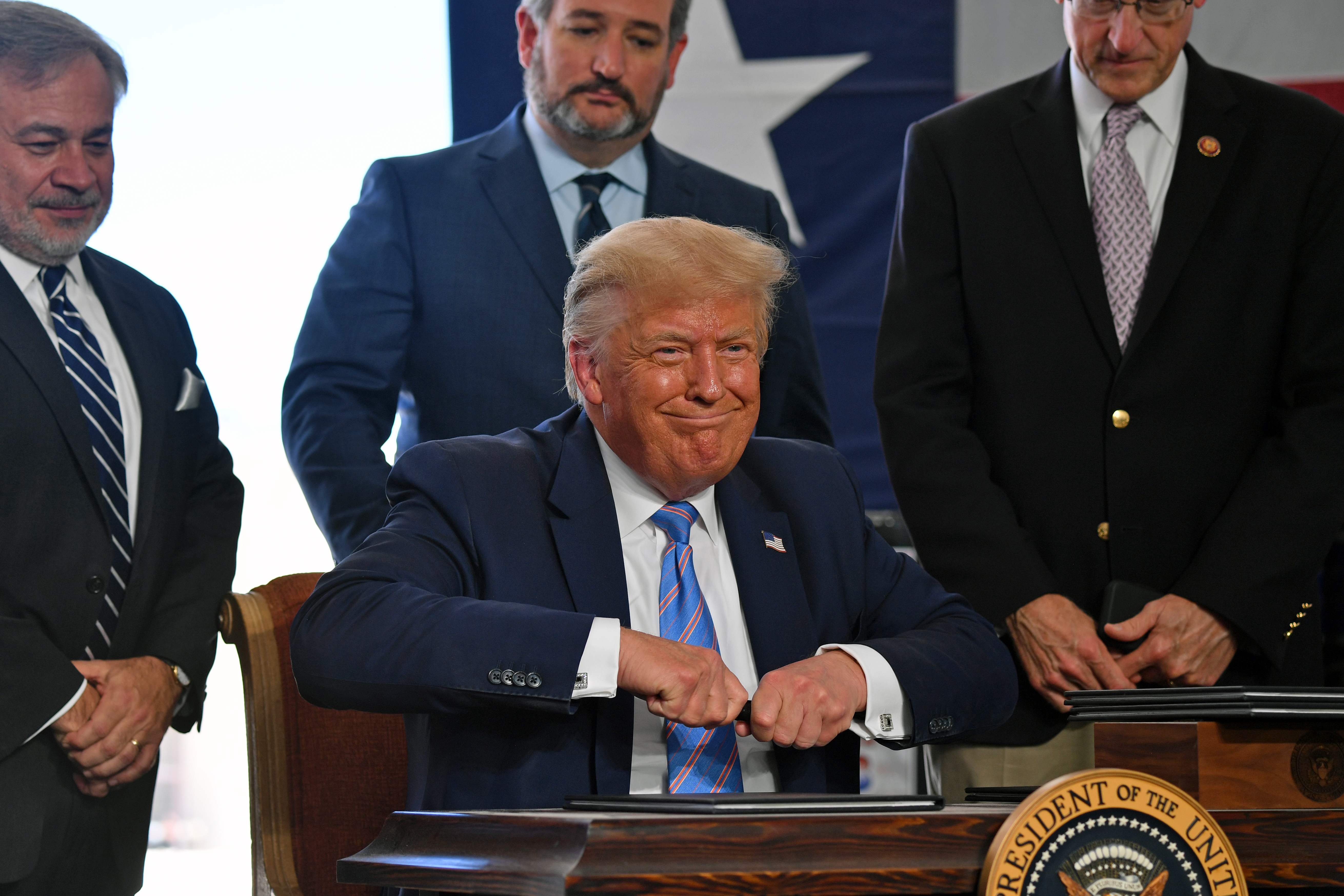 Donald Trump se enfrentará al demócrata Joe Biden en el próximo proceso electoral en EE. UU. (Foto Prensa Libre: AFP)