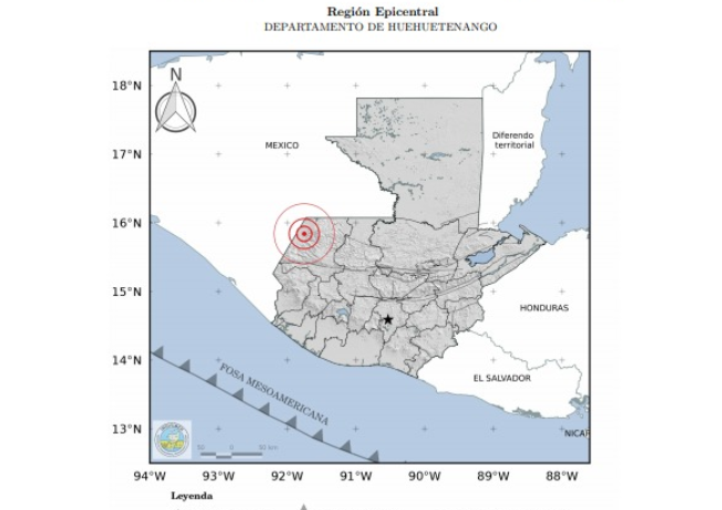 El Insivumeh informó que la intensidad del temblor fue de 4.5 grados. 