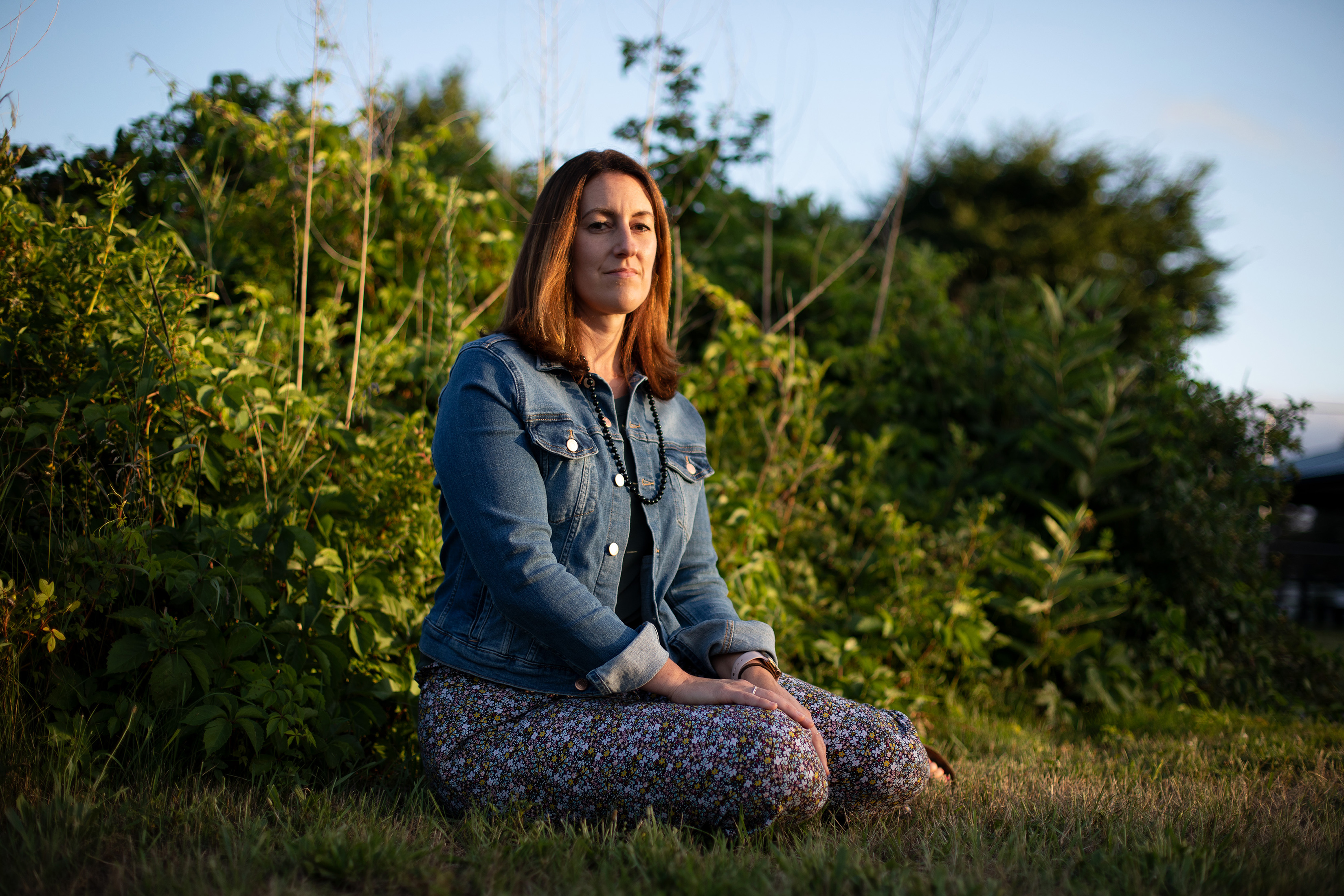 Megan Kent cerca de su casa en Salem, Massachusetts, el 17 de julio de 2020. (Kayana Szymczak/The New York Times)

