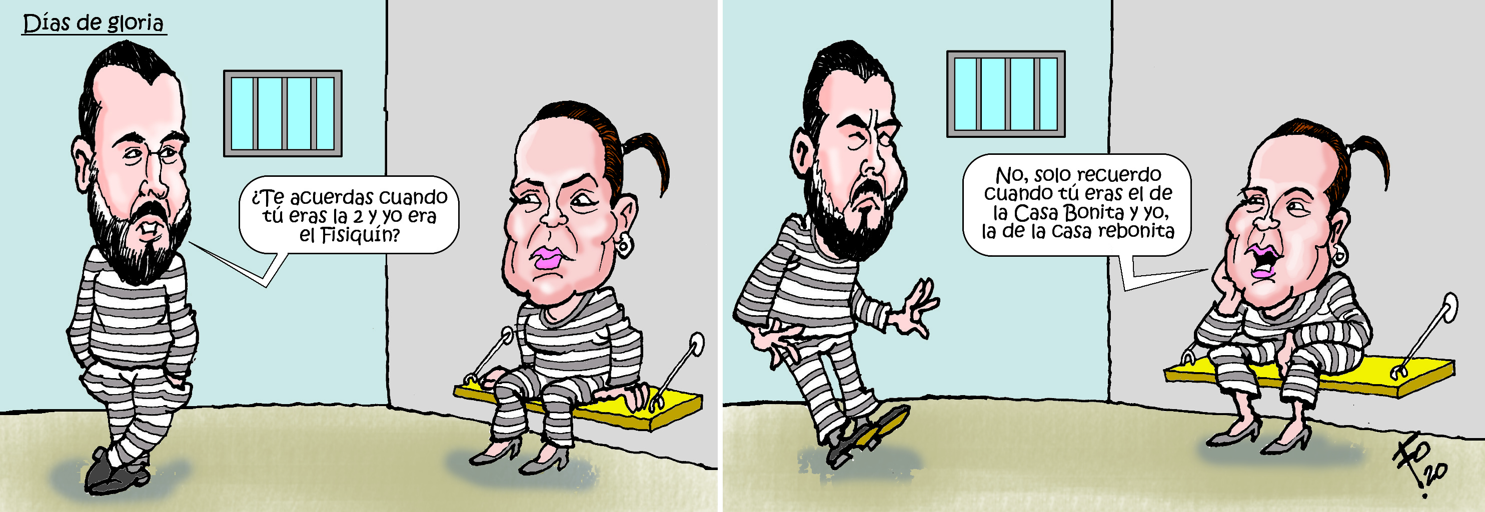 Personajes: Alejandro Sinibaldi y Roxana Baldetti.
