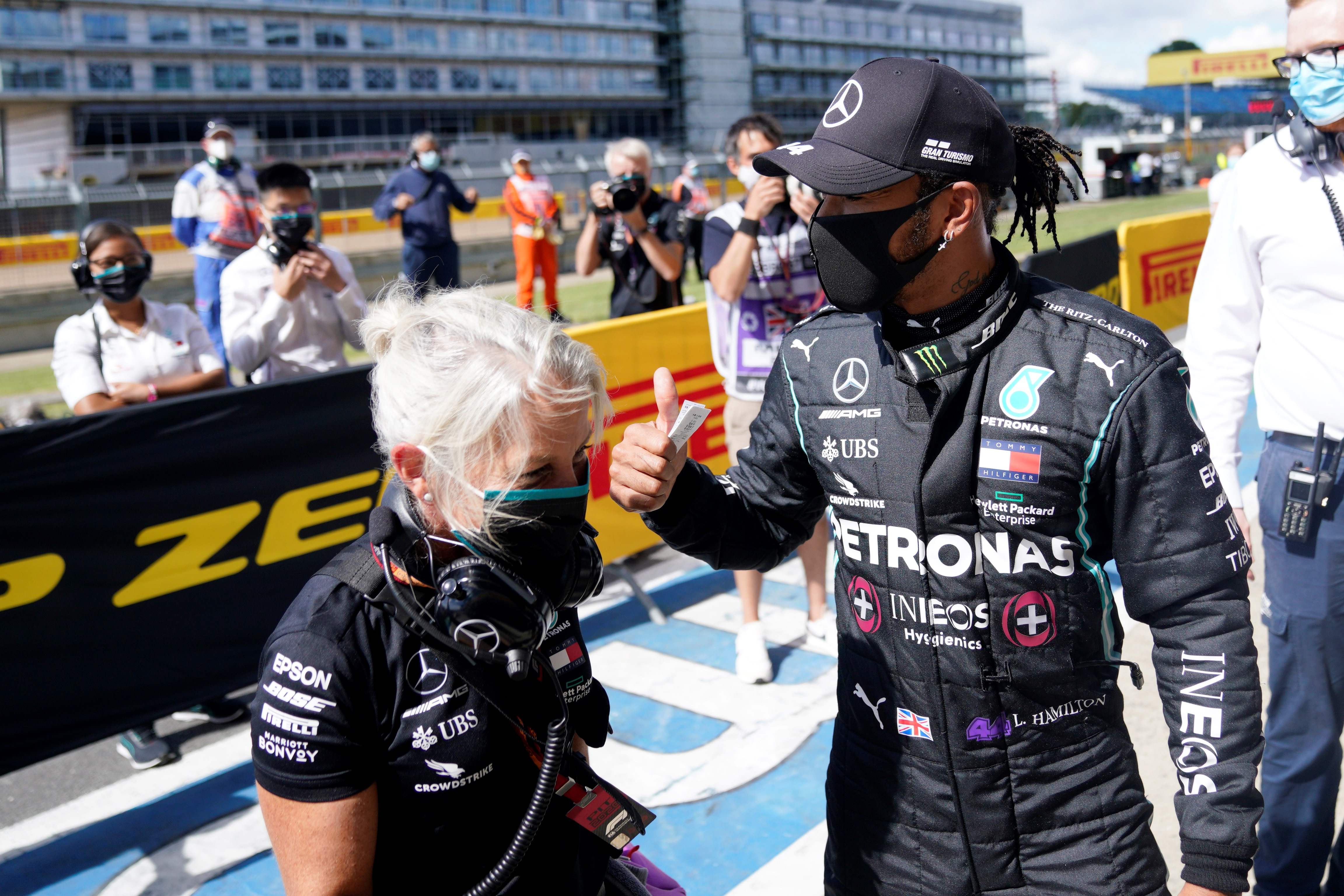 Lewis Hamilton finalizó en el primer puesto en la clasificación el Gran Premio de Gran Bretaña. (Foto Prensa Libre: AFP).