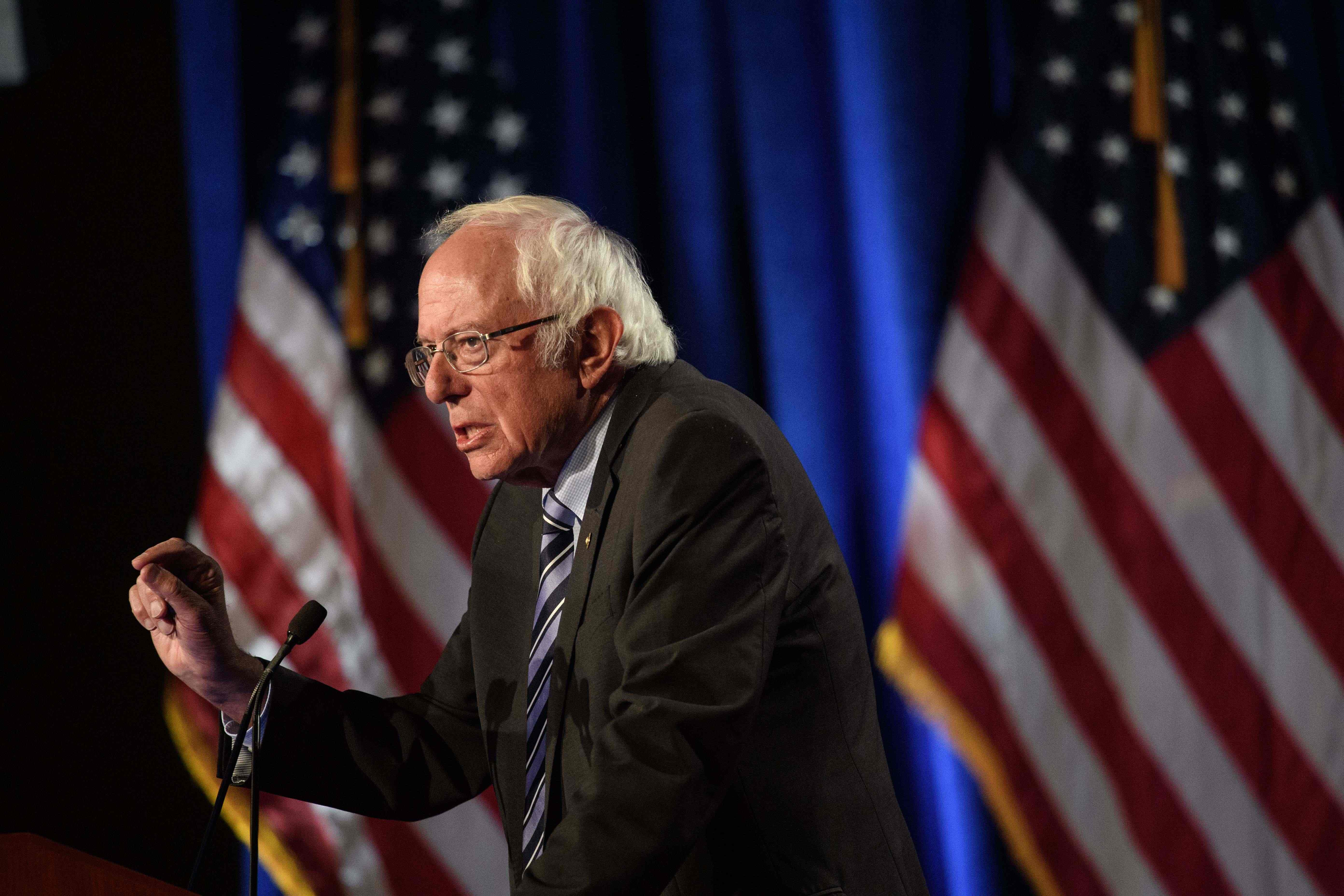 Senador Bernie Sanders en una fotografía de Archivo. (Foto Prensa Libre: AFP)