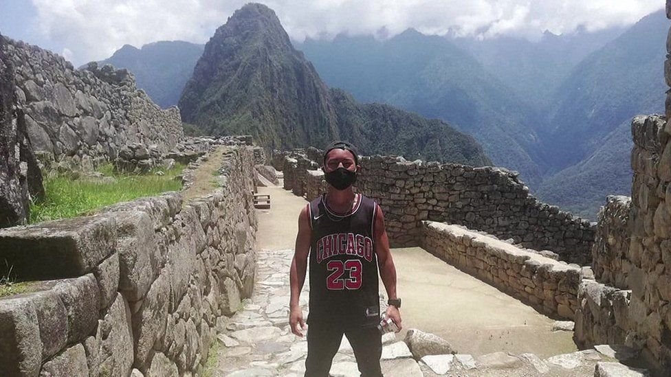 Jesse Katayama iba a visitar Machu Picchu en marzo pero se quedó varado debido al coronavirus.