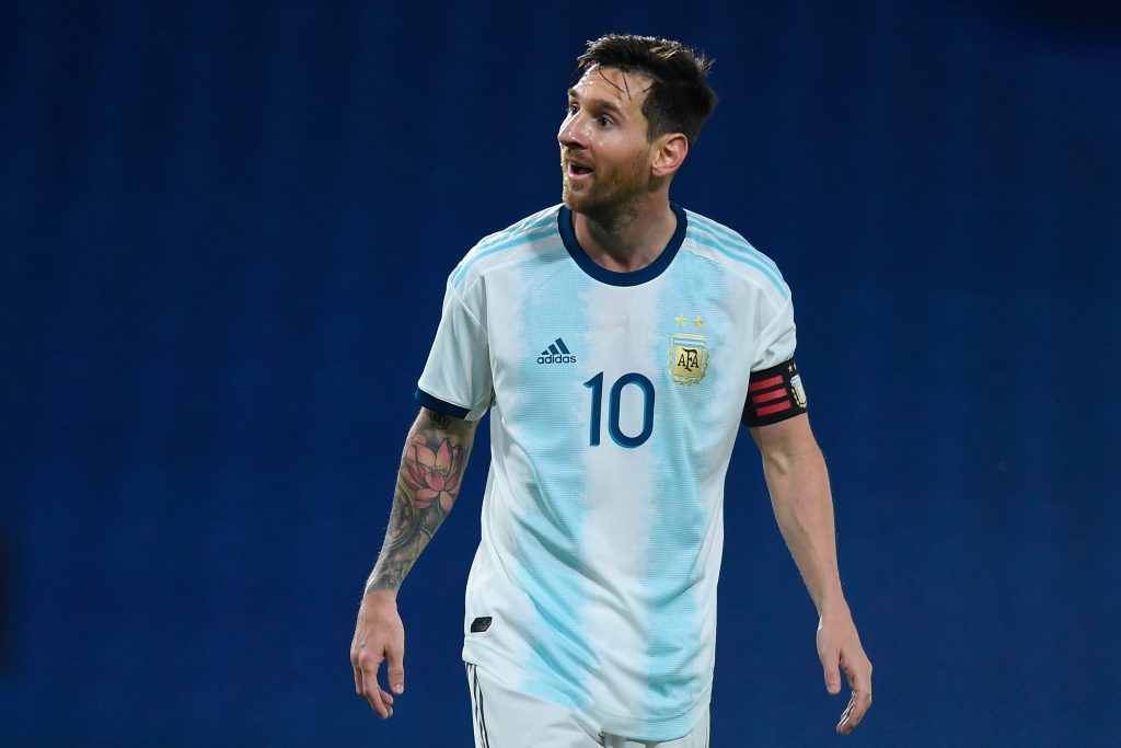 Messi anotó el único gol que guió al triunfo a Argentina. (Foto Prensa Libre: AFP)