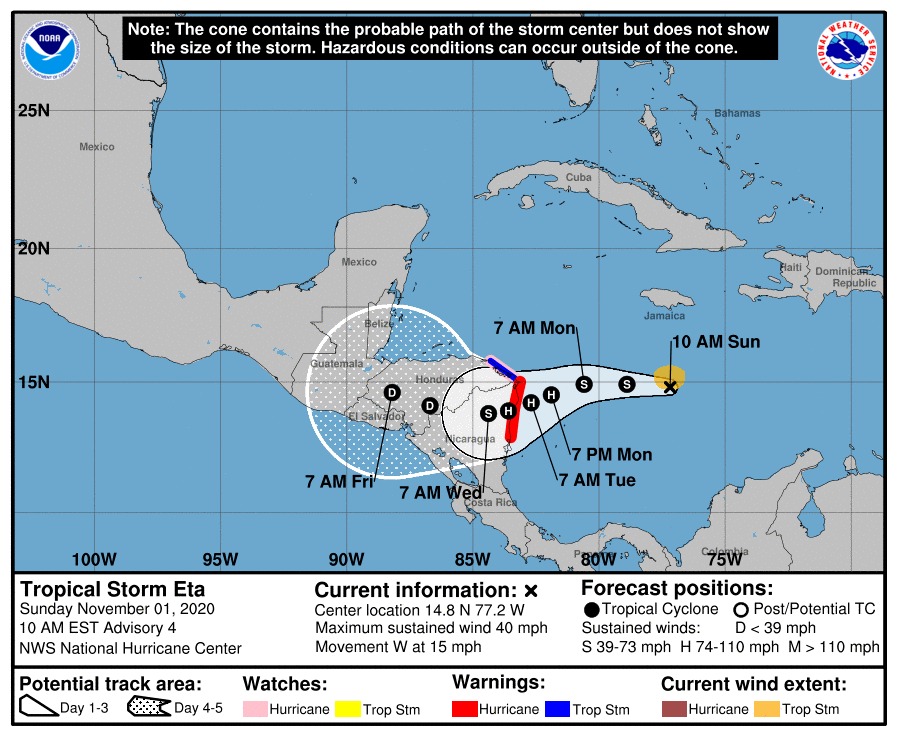 El evento podría ocasionar lluvias en algunos departamentos de Guatemala para el próximo fin de semana. (Foto Prensa Libre: Conred)