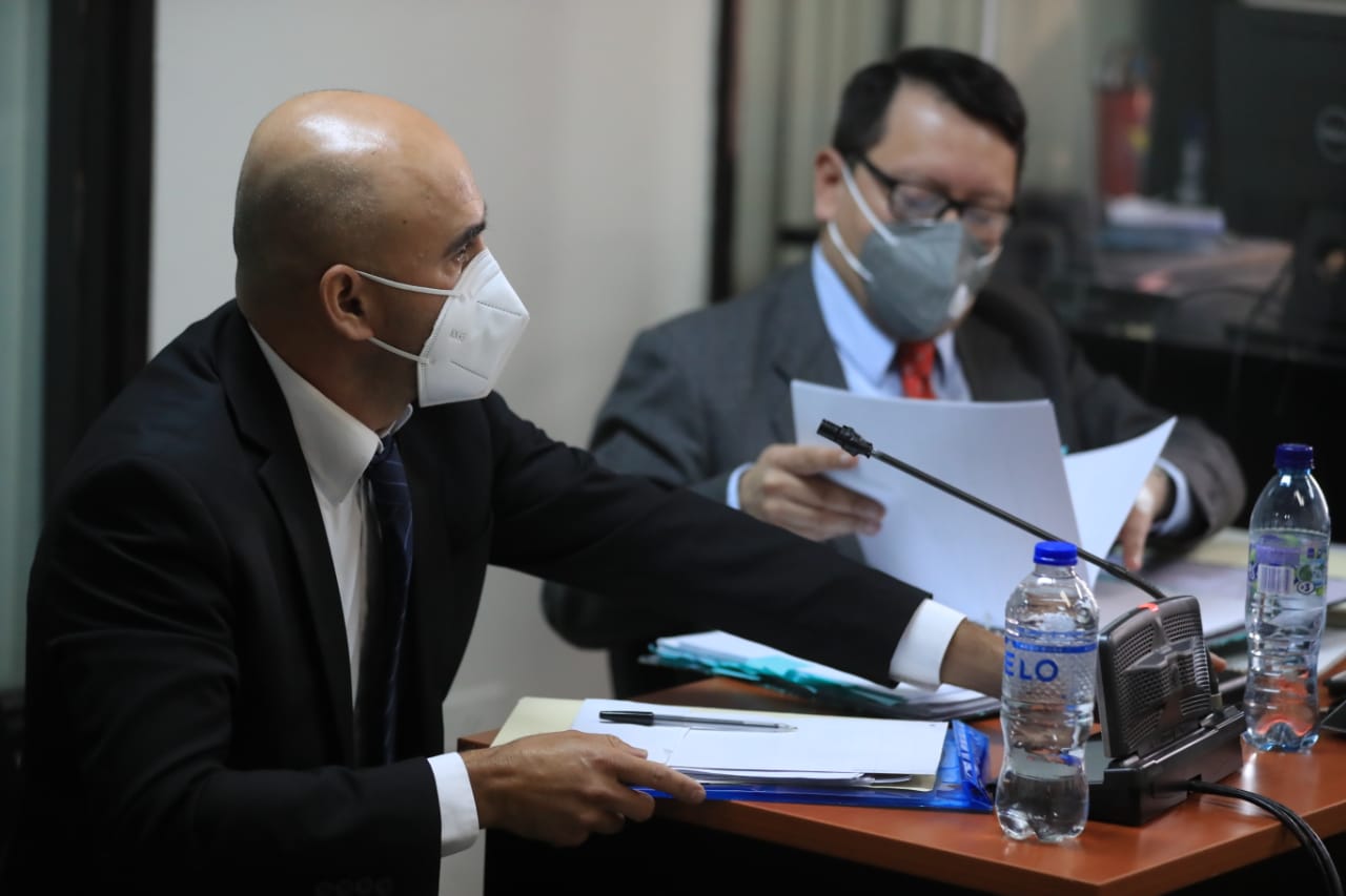 Ferdy Elías, exdiputado, en audiencia judicial. (Foto Prensa Libre: Juan Diego González)
