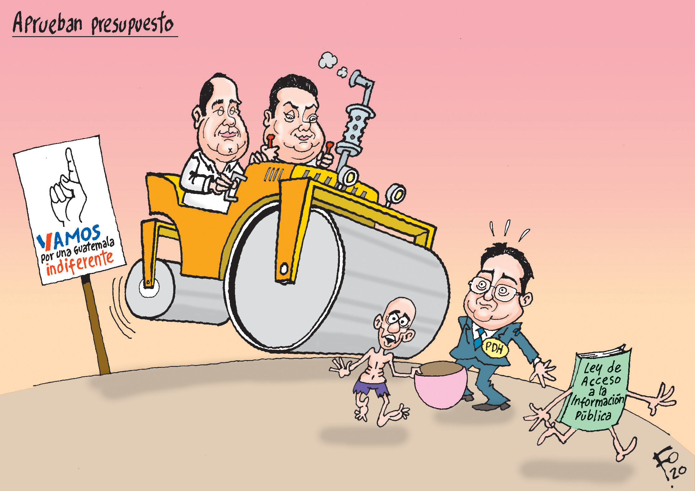 Personajes: Alejandro Giammattei, Allan Rodriguez y Jordan Rodas.