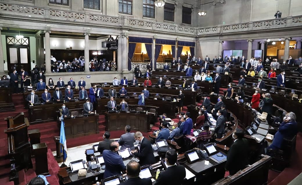 La ratificación del estado de Calamidad por los daños causados por Eta, fue autorizado pasando las cuatro de la mañana del miércoles 11 de noviembre.  Fotografía: Congreso. 